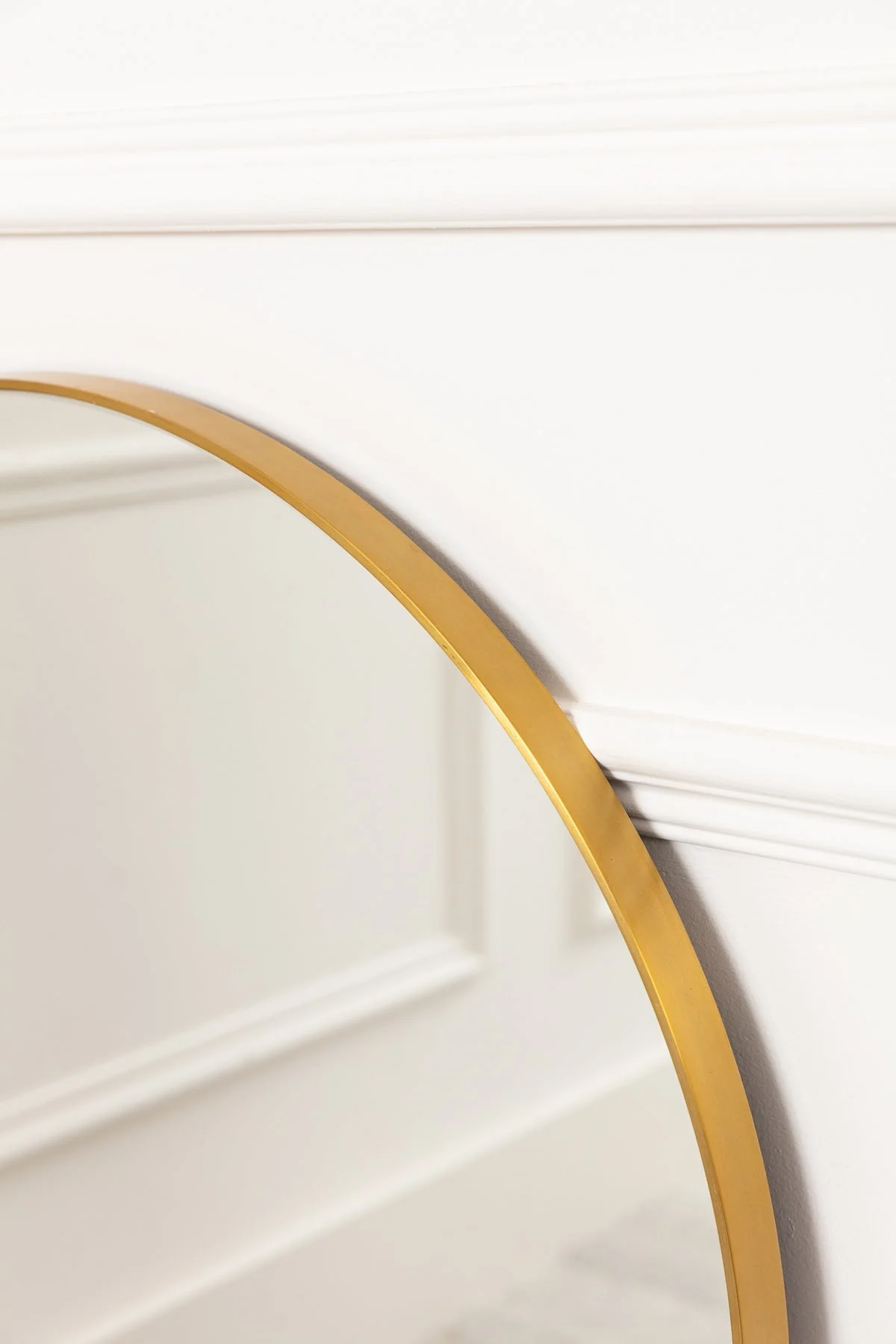 Modern Gold Mantle Mirror
