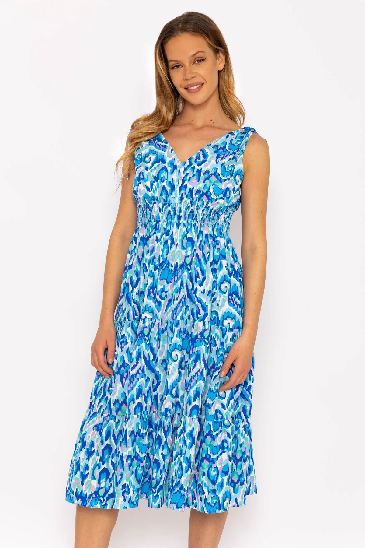Stella Blue Midi Dress