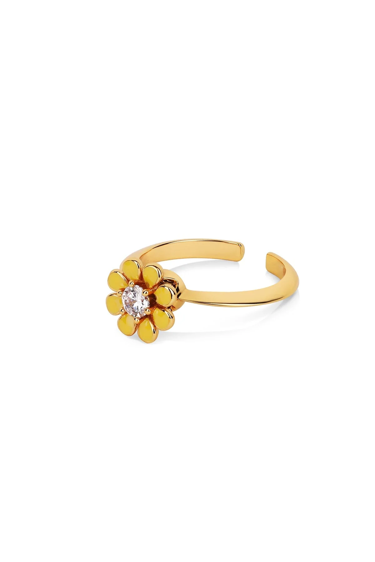 Yellow Flower Revolving Ring