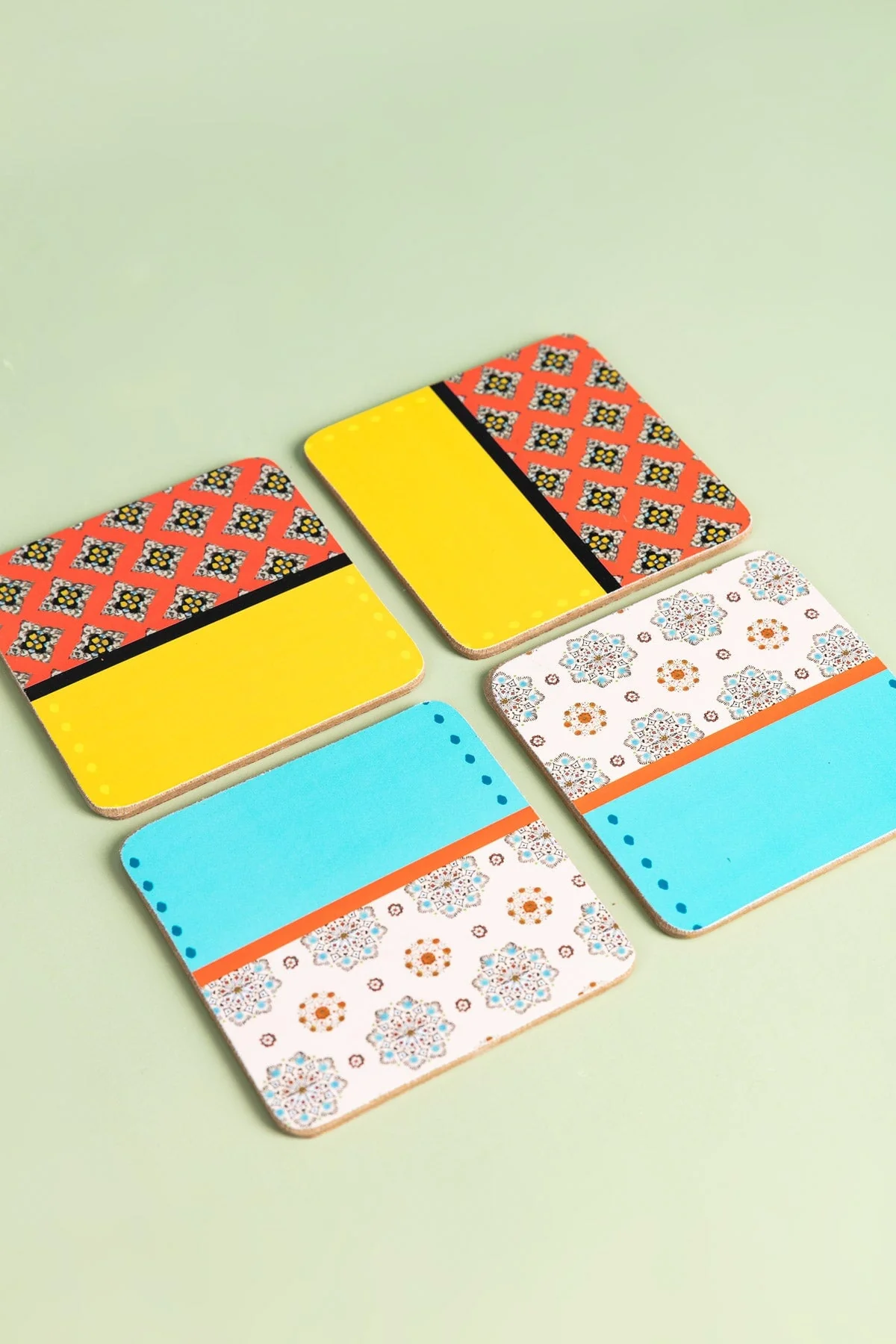 Set Of 6 Eclectic Coasters