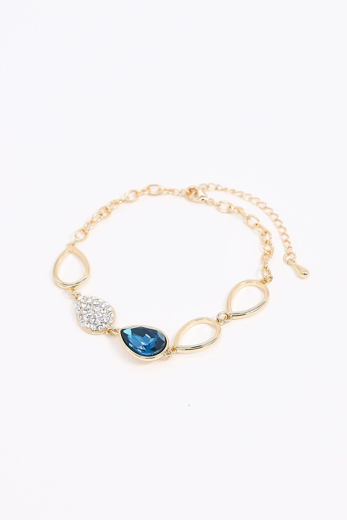 Aqua Teardrop Bracelet