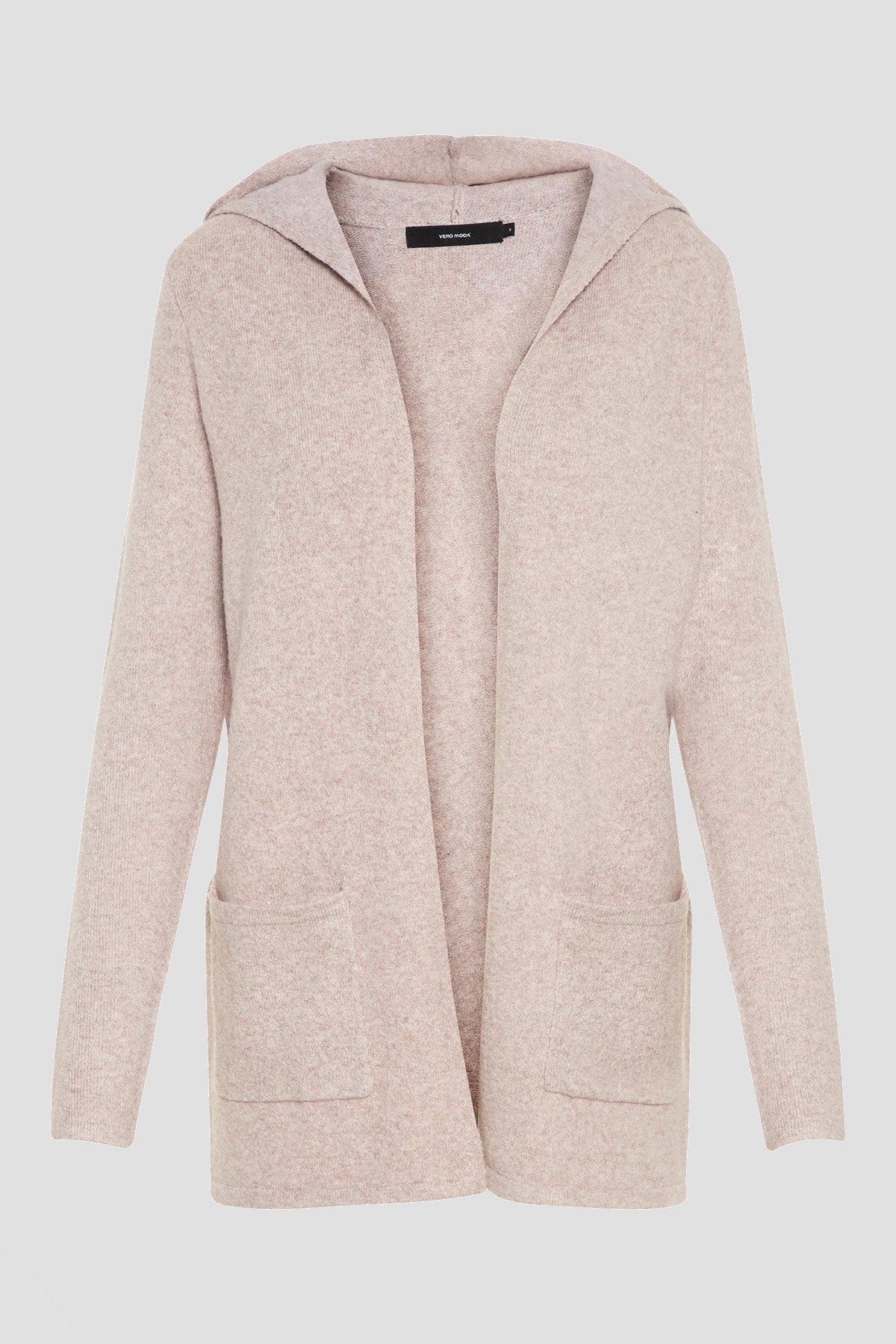 Vero Moda Curve Pink Hooded Cardigan