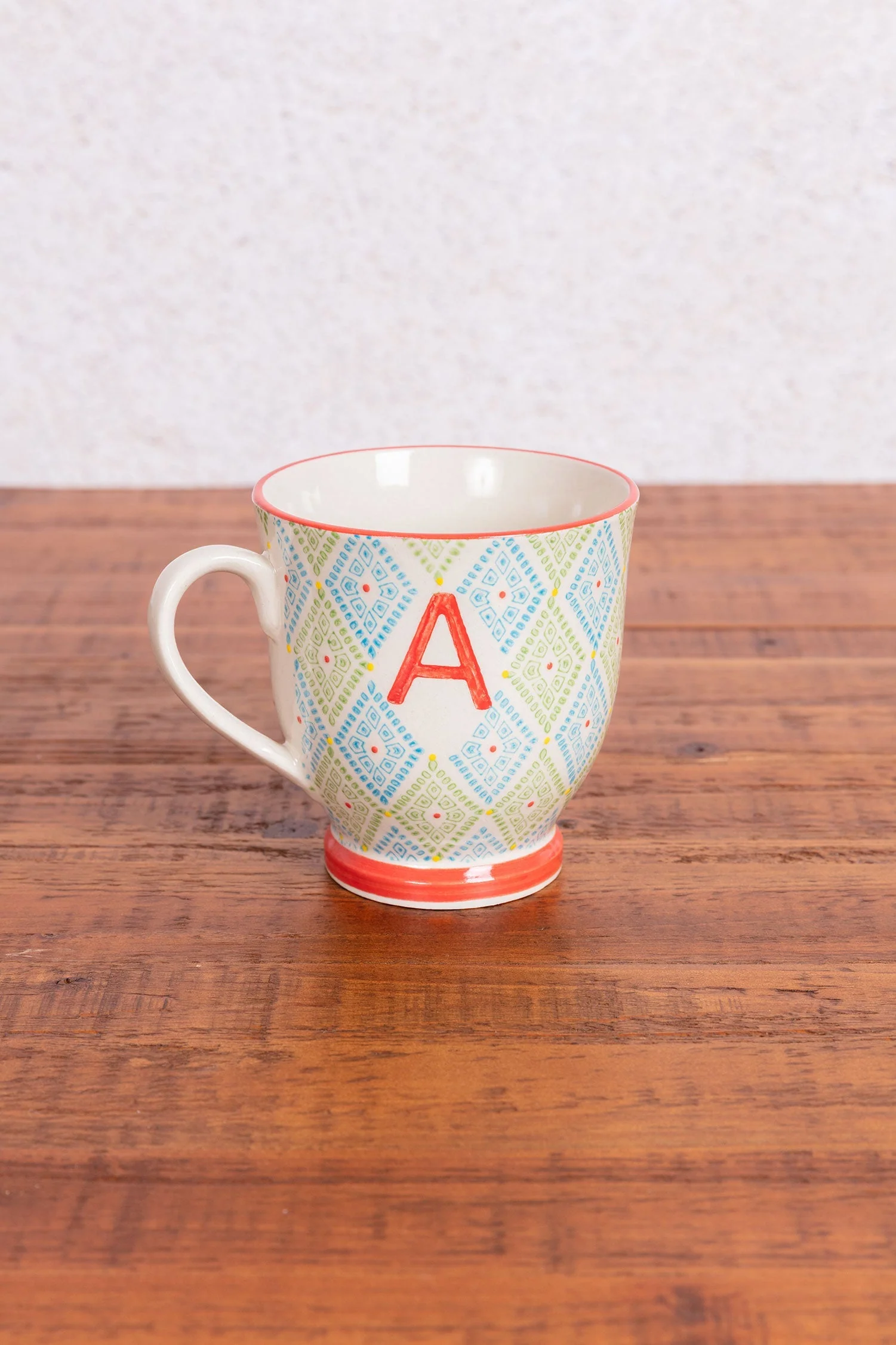 Eclectic Alphabet Mug A