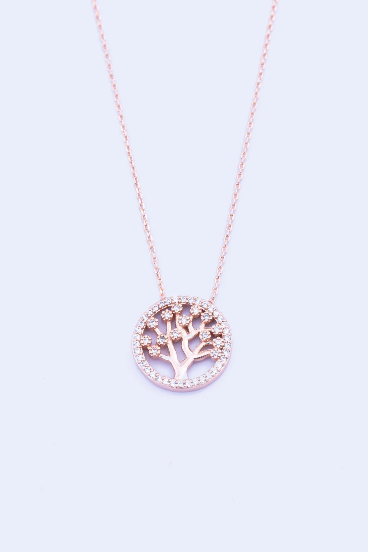Rose Gold Tree of Life Necklace
