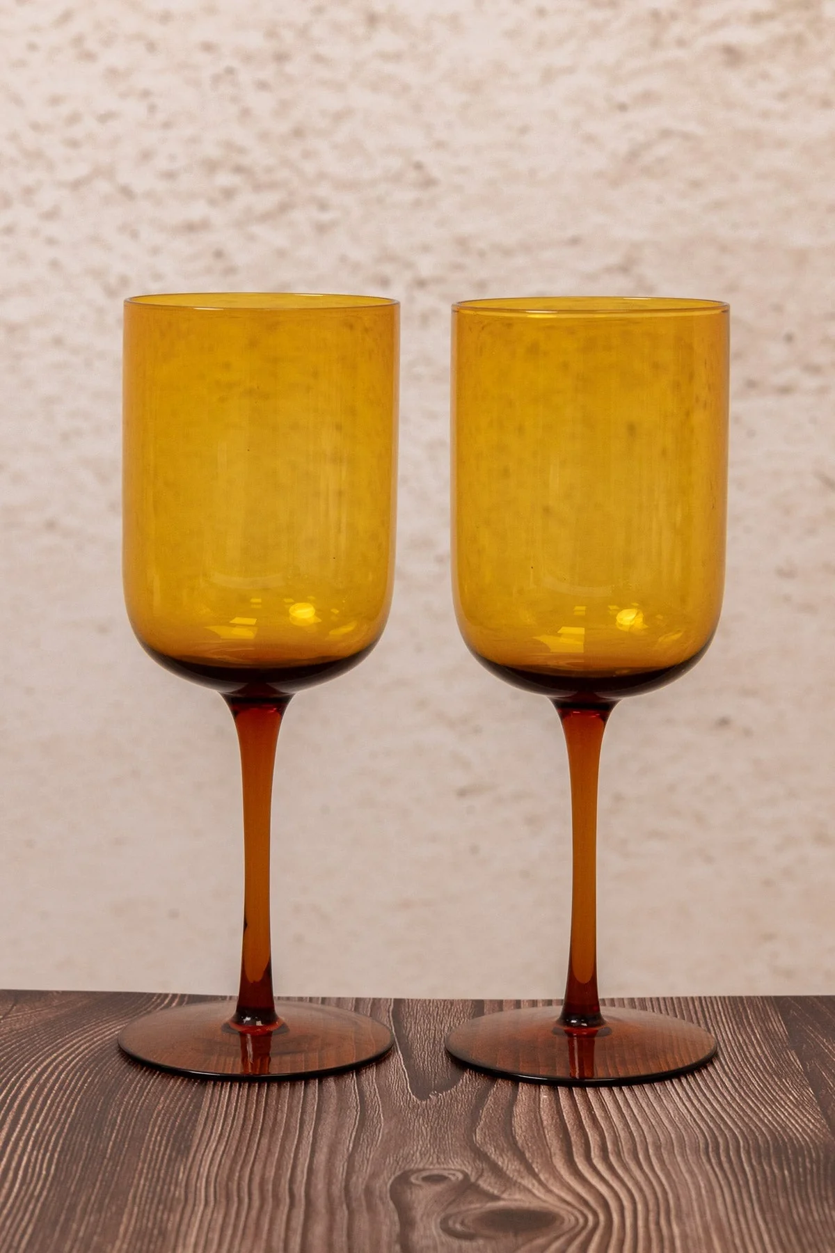 Amber Wine Glass Set Of 2