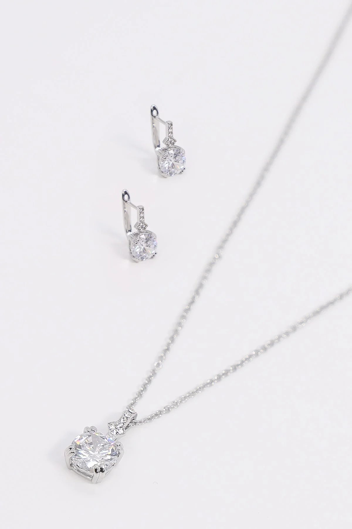 Diamante Pendant in Silver