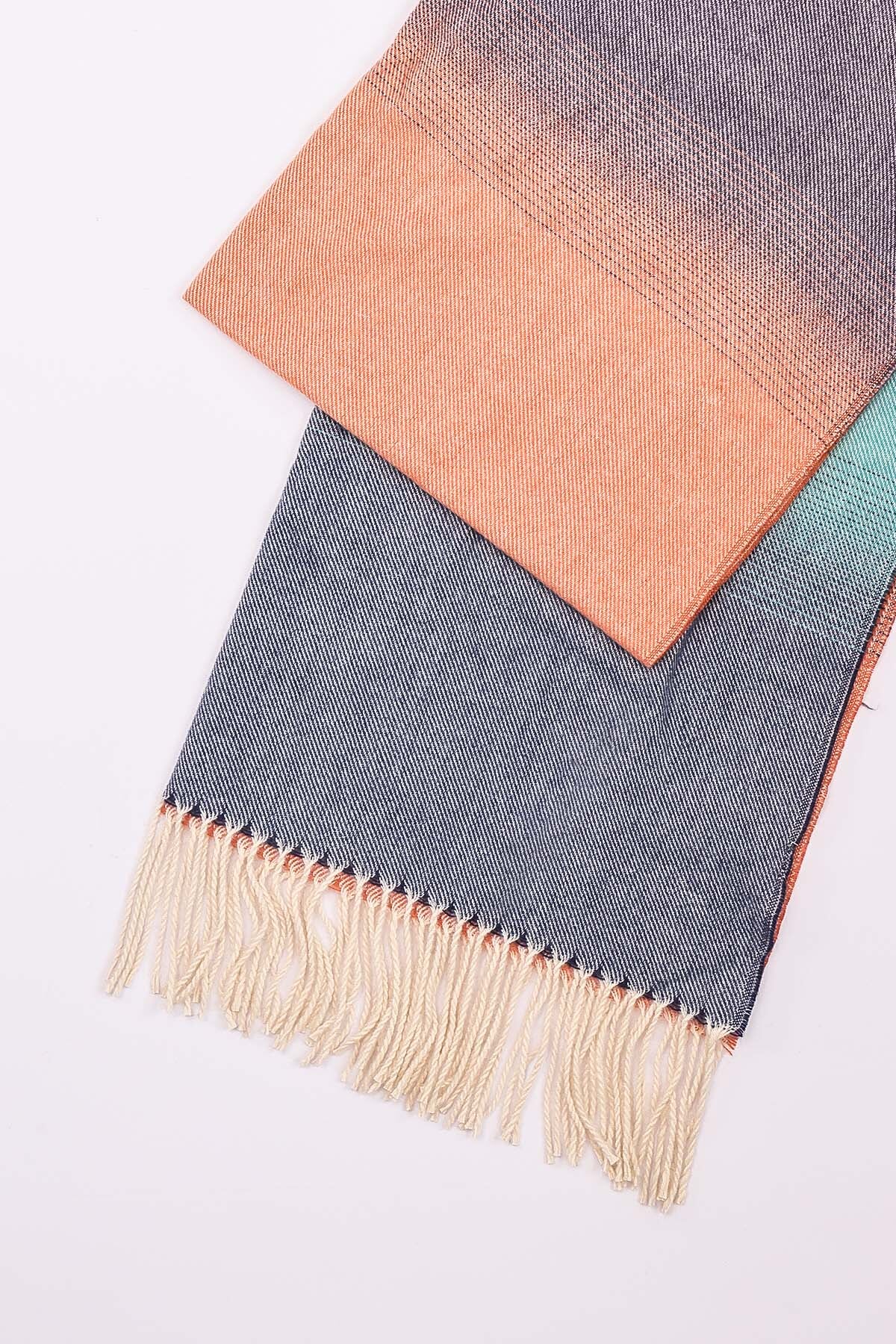 Watercolour Scarf in Blue Tones