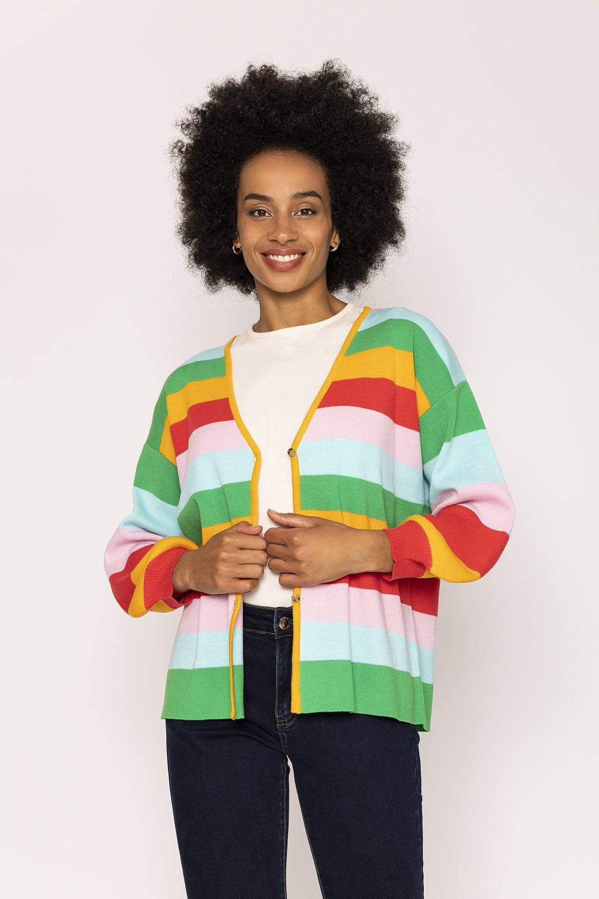 Multi Stripe Cardigan