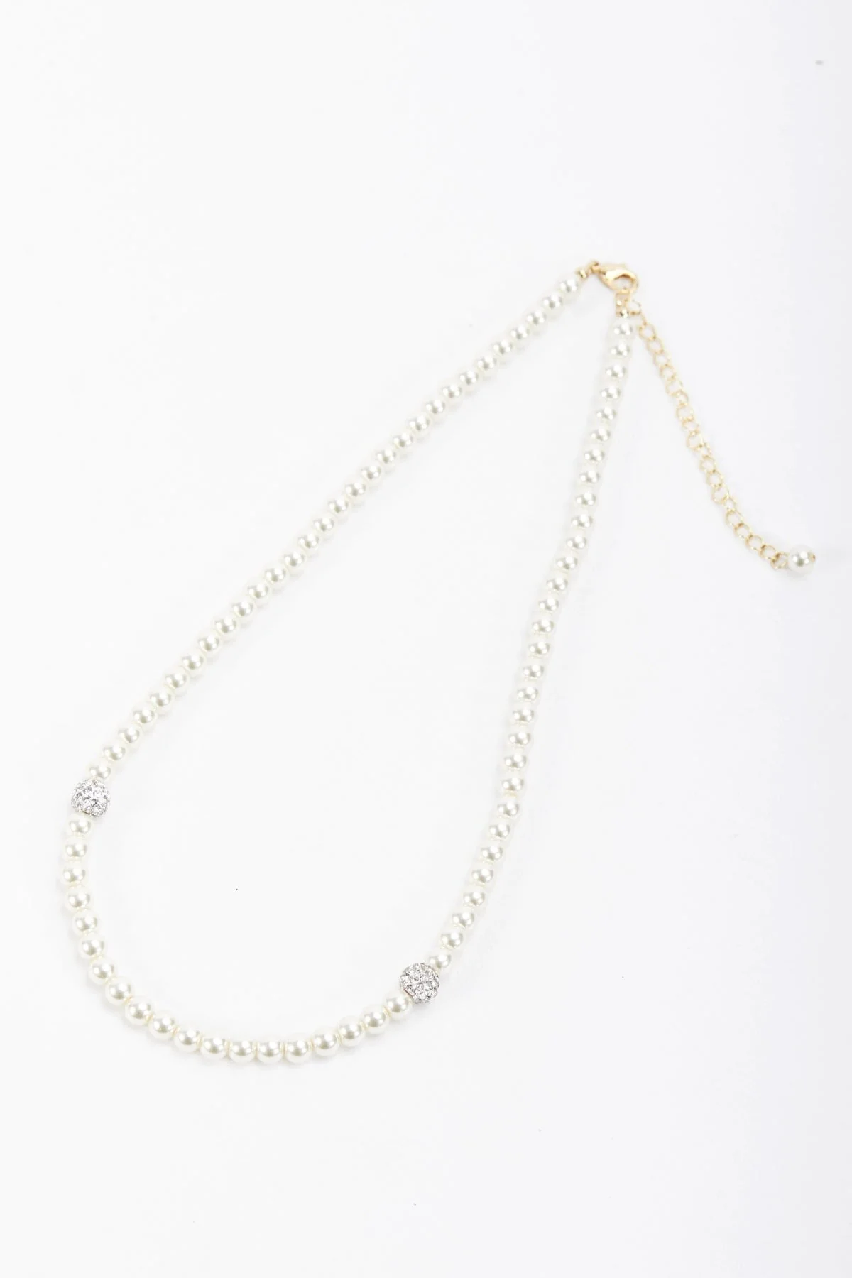 Gold Tone Pearl Necklace