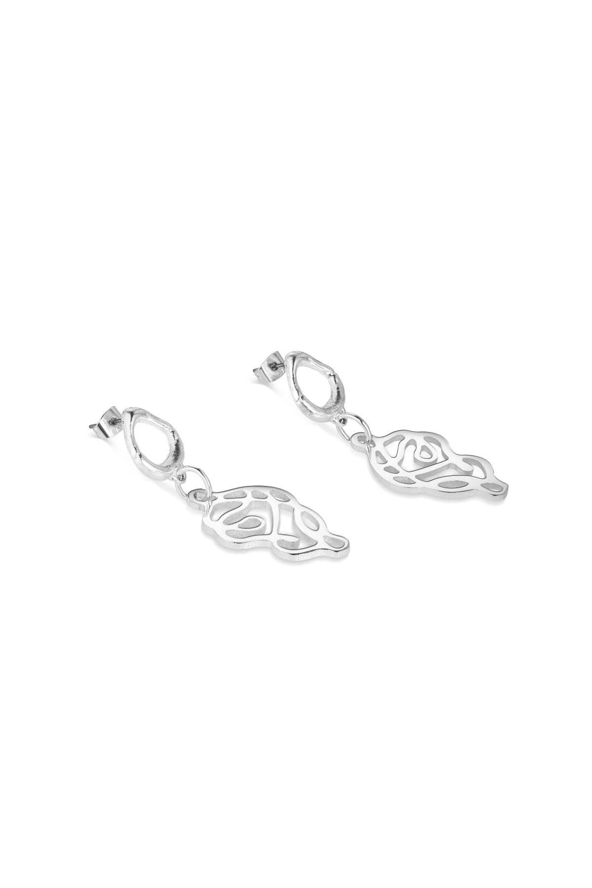 Molten Knot Drop Earrings