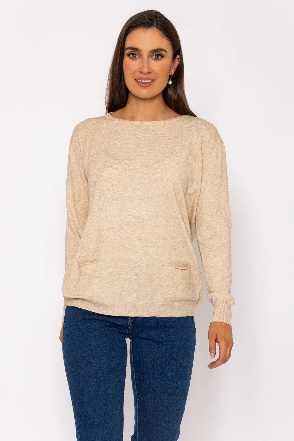 Button Detail Knit in Beige