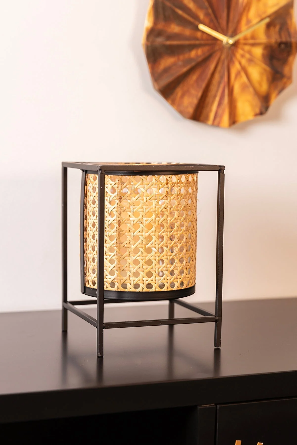 Large Bamboo Votive Holder