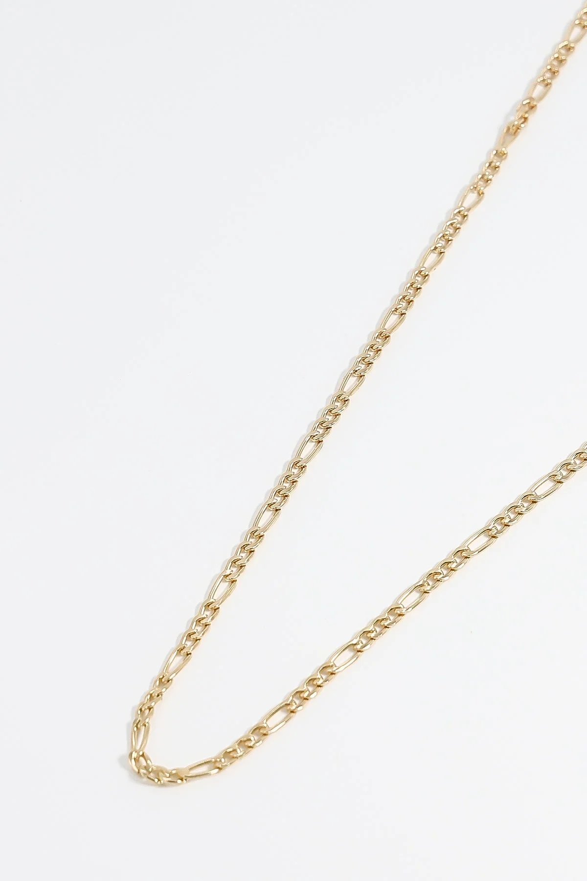 Figaro Link Necklace in Gold
