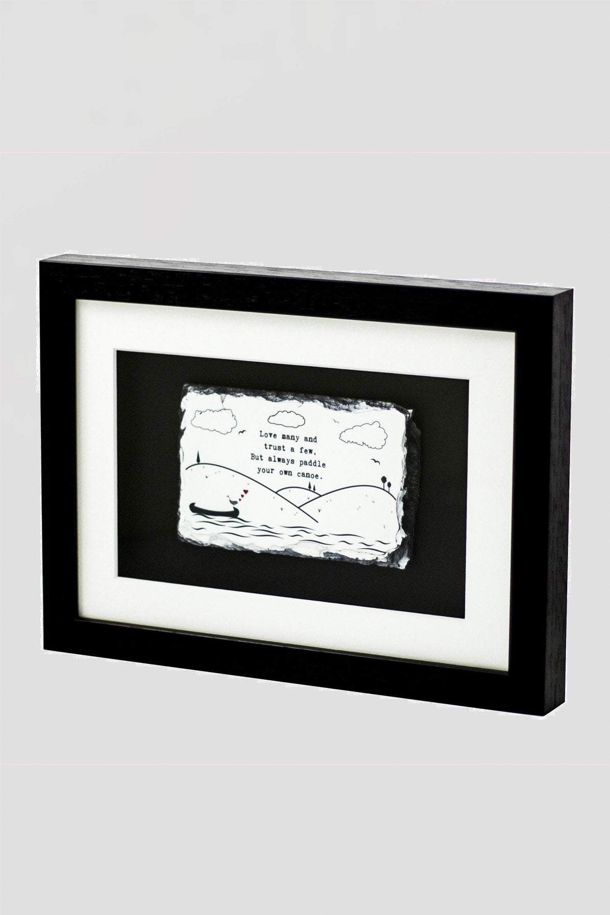 Slatecraft Art - Paddle Your Own Canoe