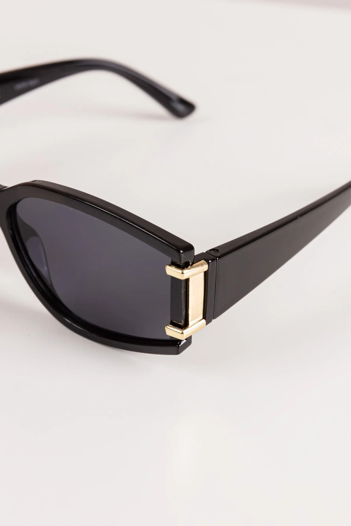 Black and Gold Framed Sunglasses