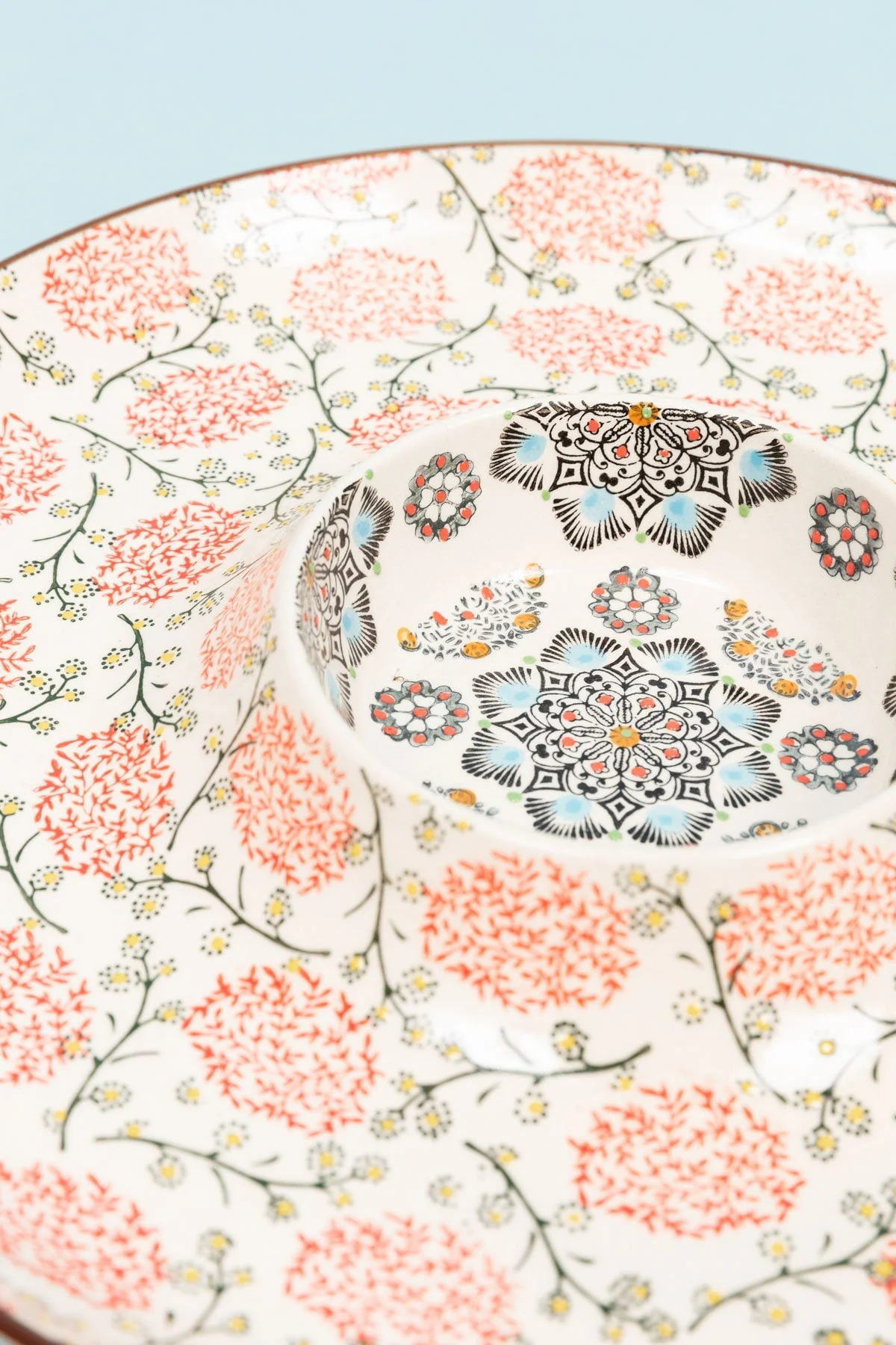 Eclectic Chip and Dip Dish