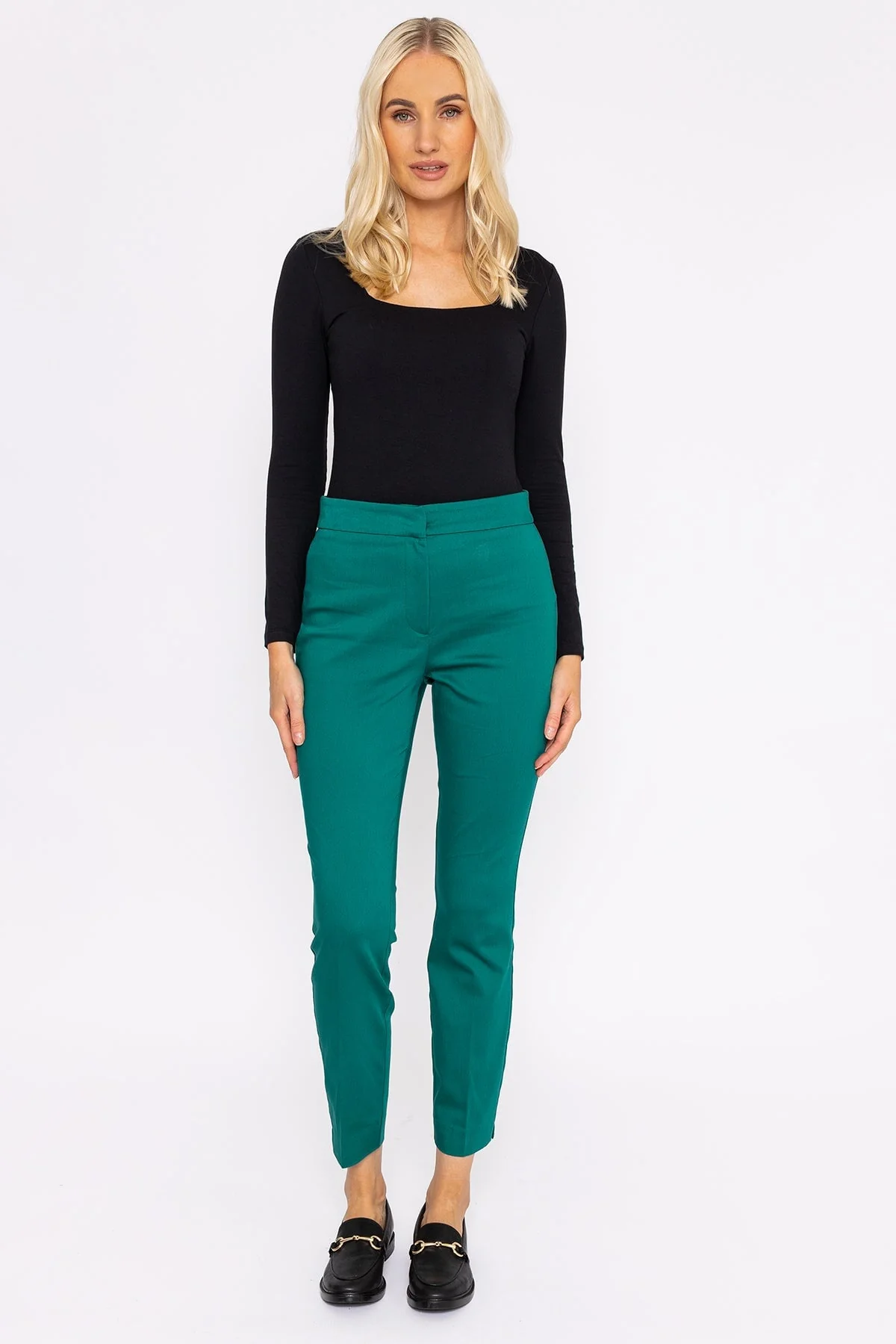 Sateen Pant in Green
