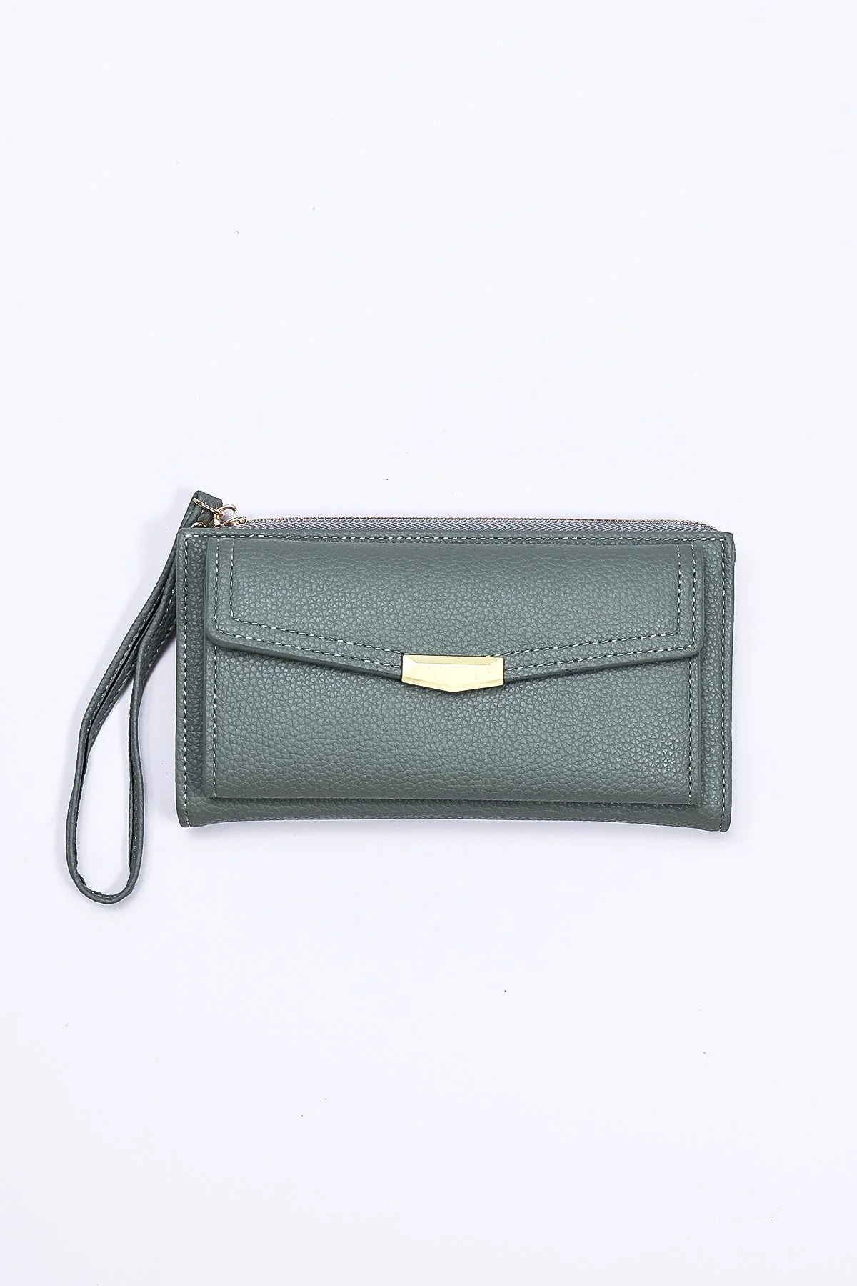 Double Compartment Purse in Teal