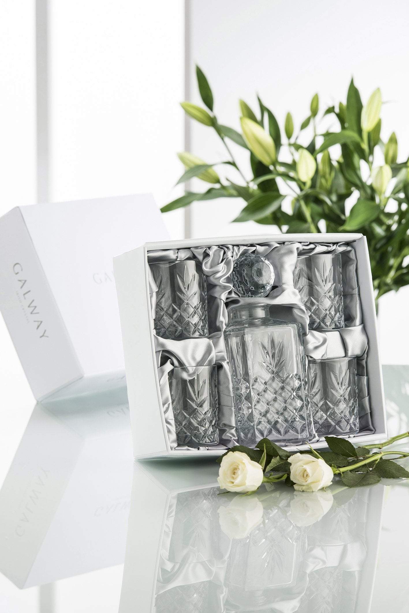 Crystal Whiskey Decanter Set