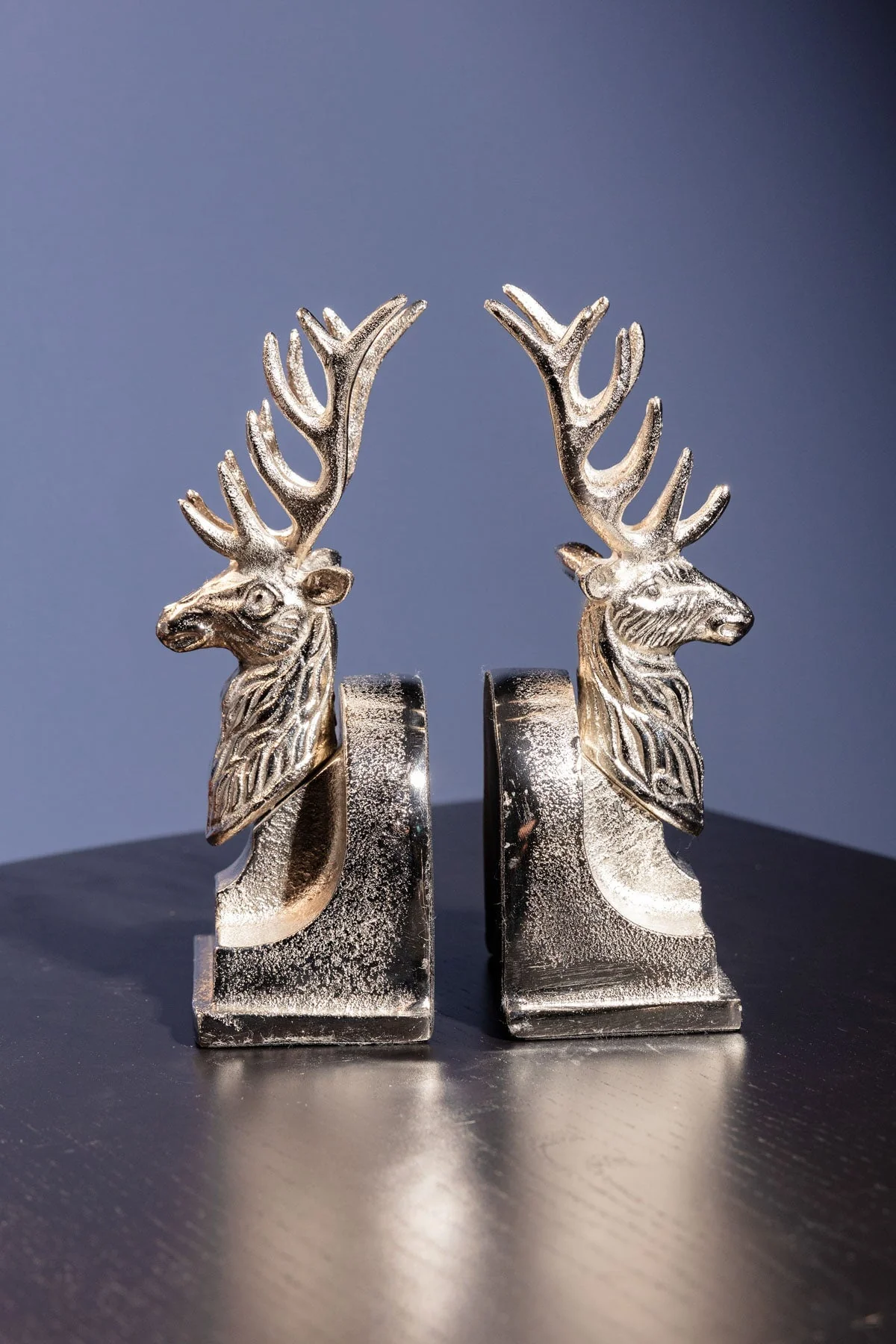 Silver Stag Bookends
