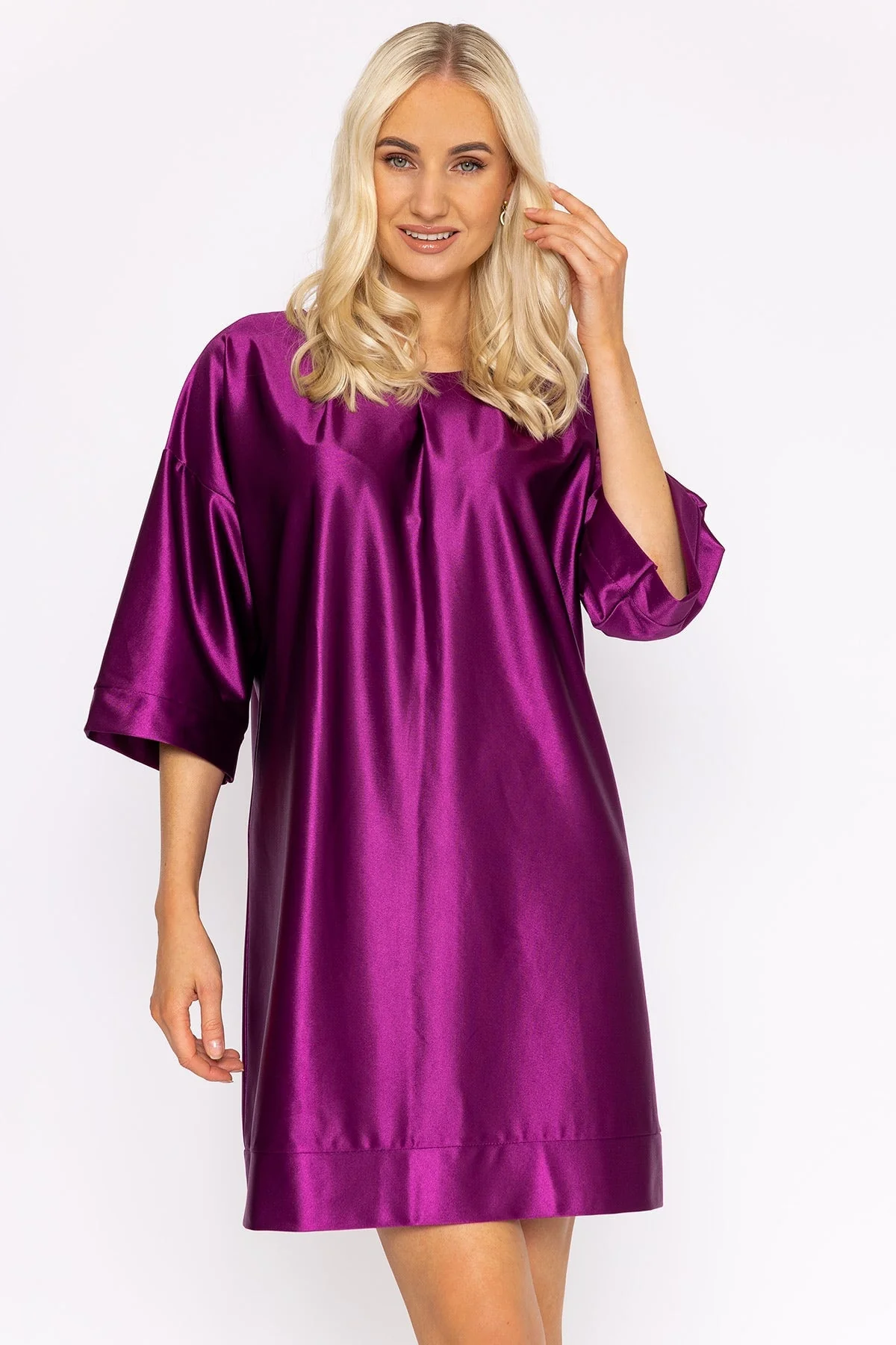 Kristen Dress in Magenta