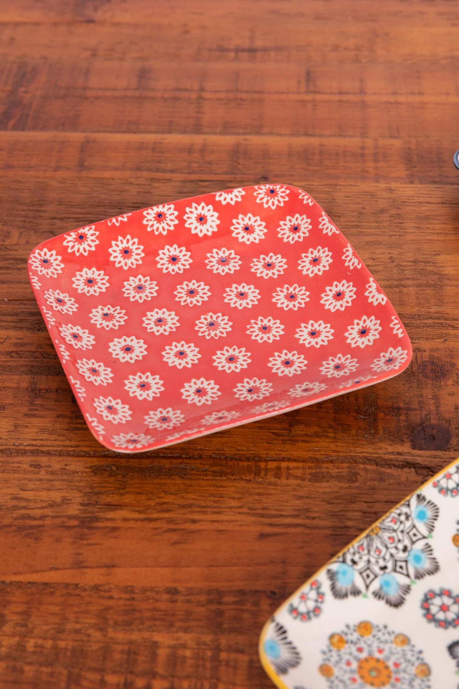 Eclectic Square Serving Plate