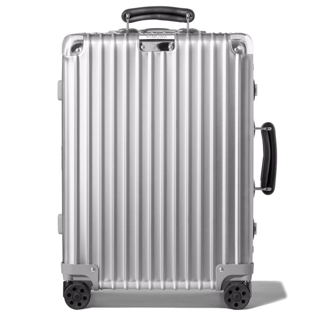 Classic Series Premium Aluminum Suitcase – Multiple Sizes (Cabin, Check-In, Trunk), Silver & Black, TSA Locks, Multiwheel System