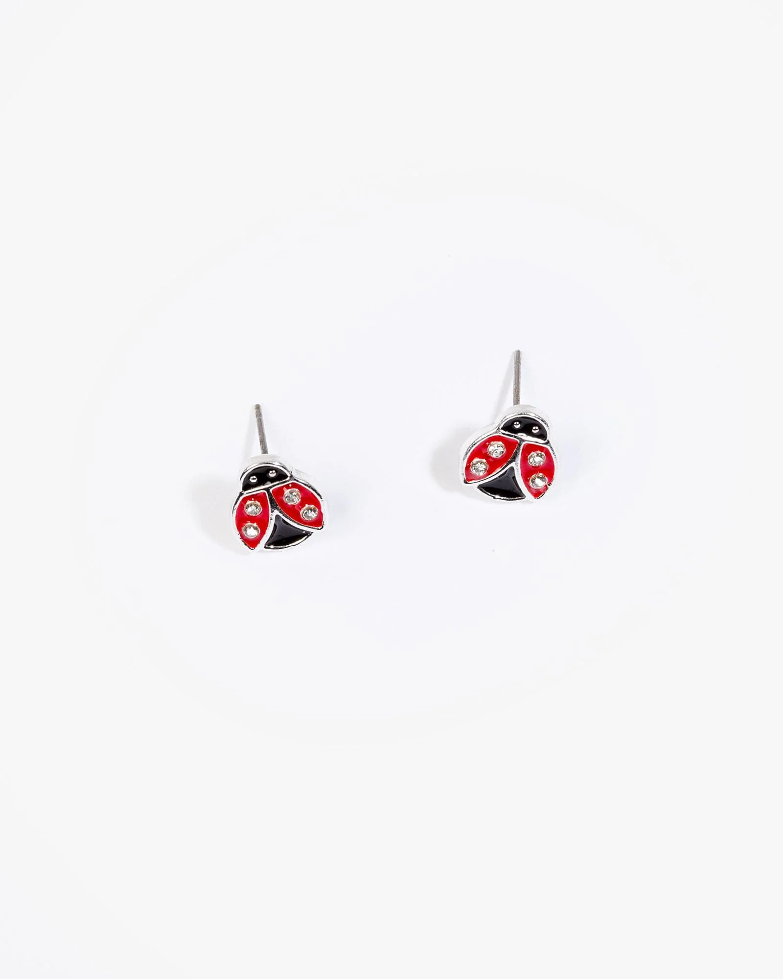 Red Ladybird Stud Earrings