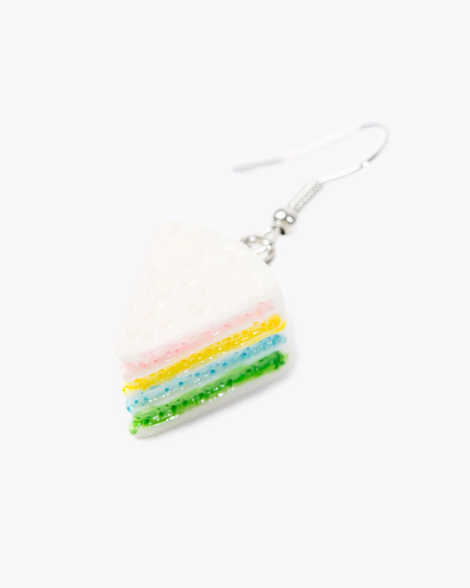 Multi Colour Rainbow Cake Hook Drop Earrings