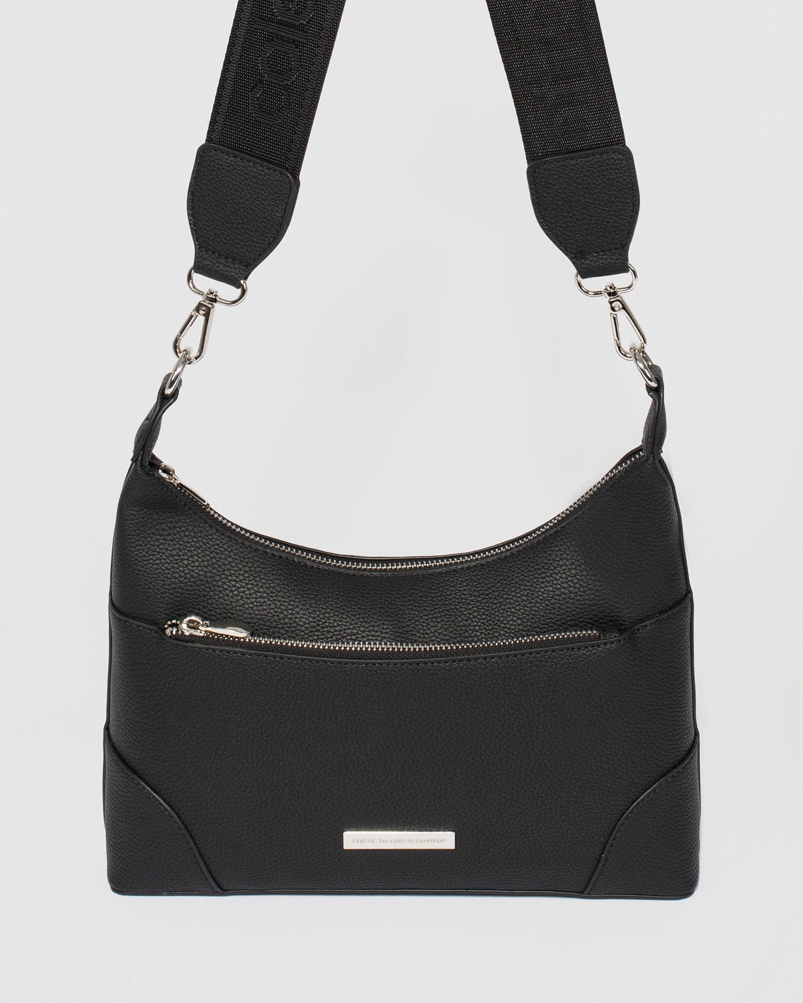 Black Jess Webbing Crossbody Bag