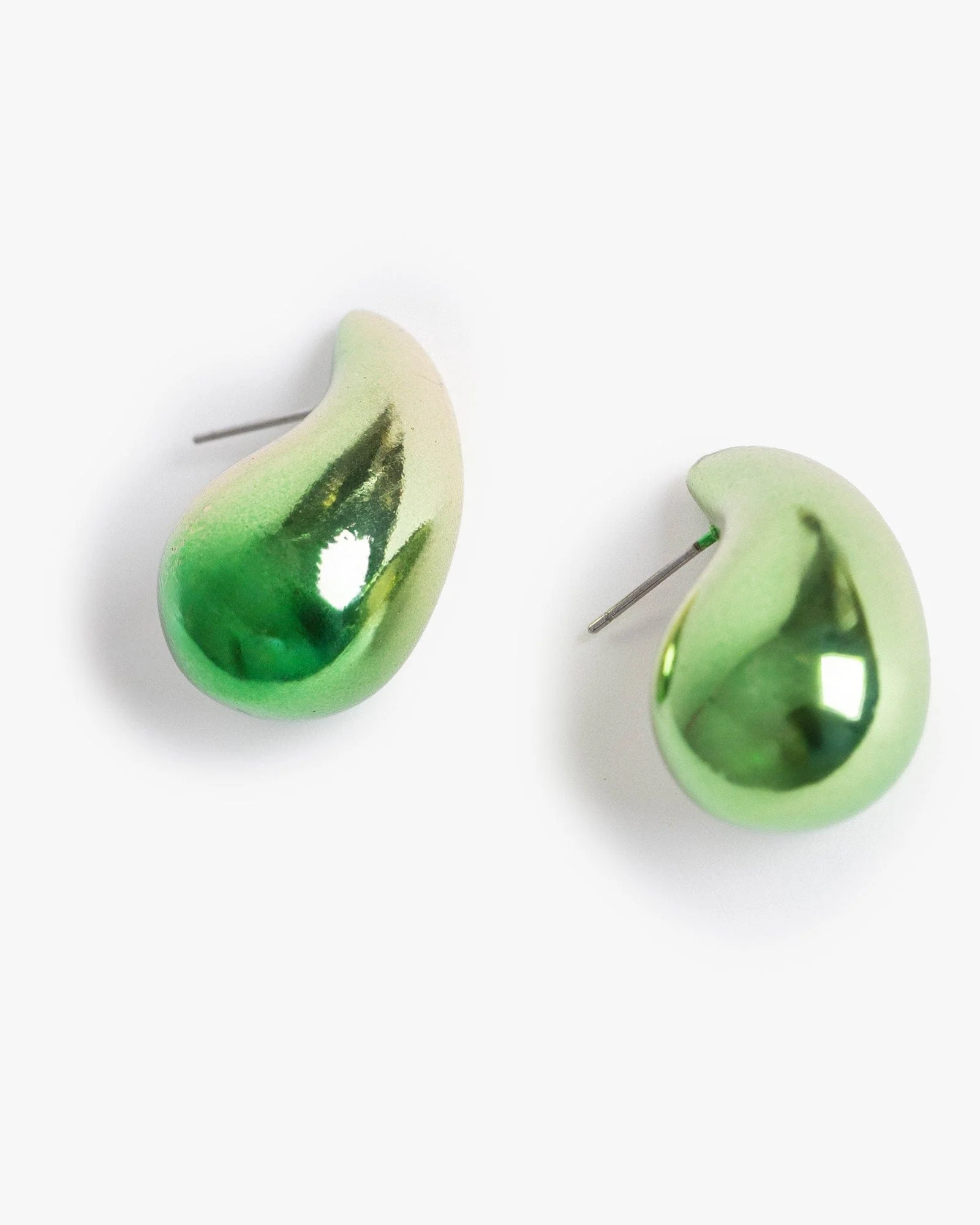 Green Ombre Tear Drop Earrings