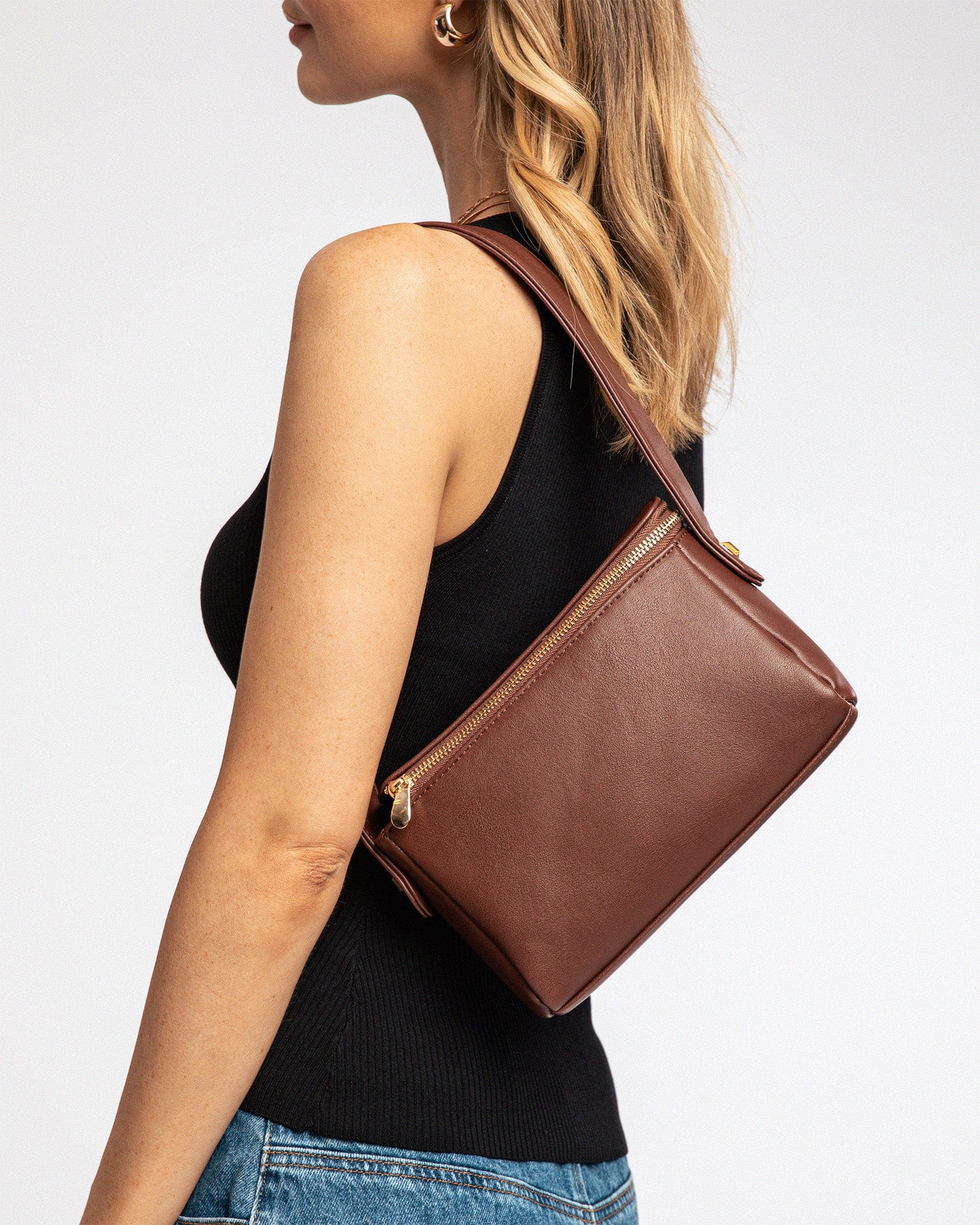 Brown Zarli Shoulder Bag