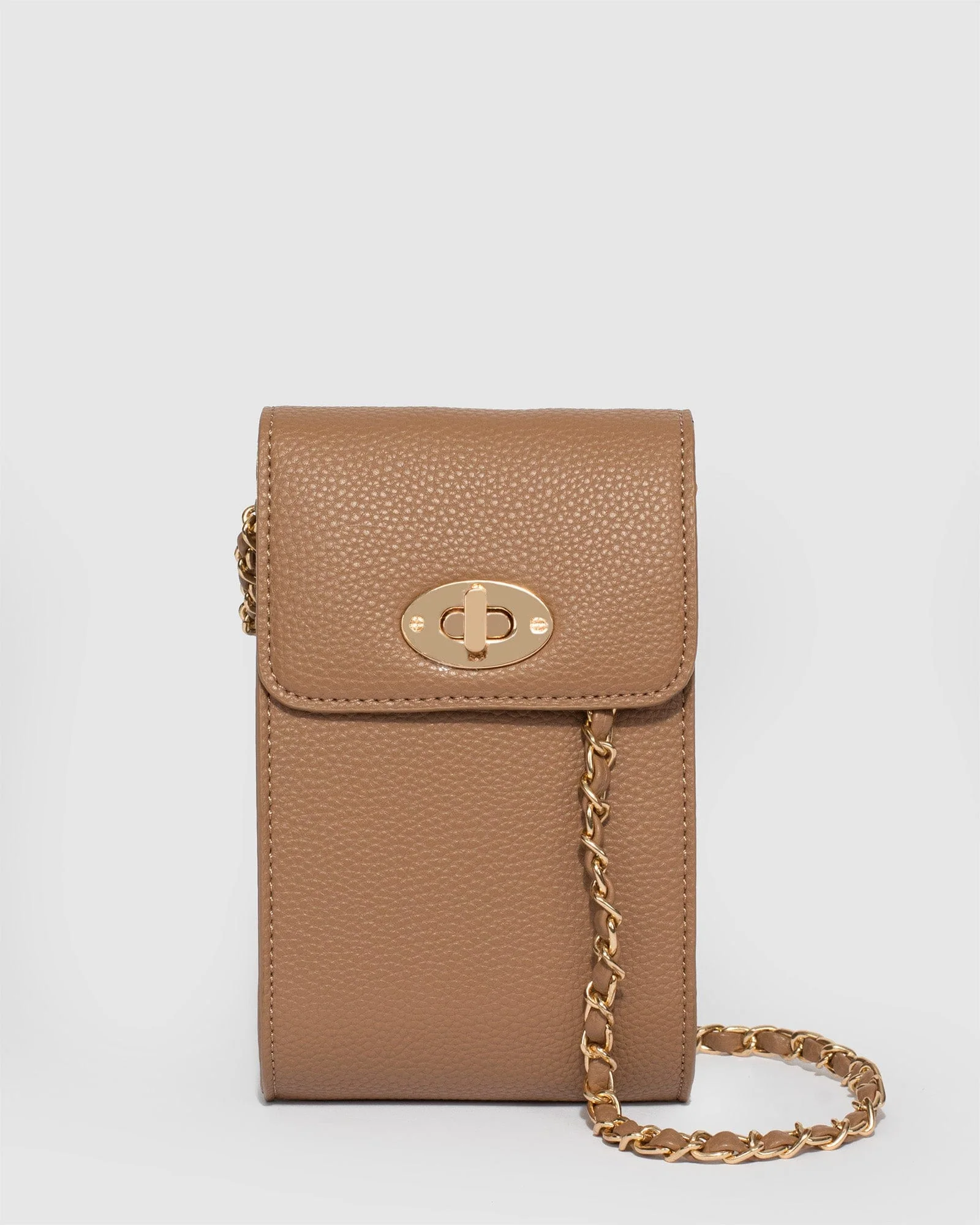 Caramel Koni Chain Phone Bag