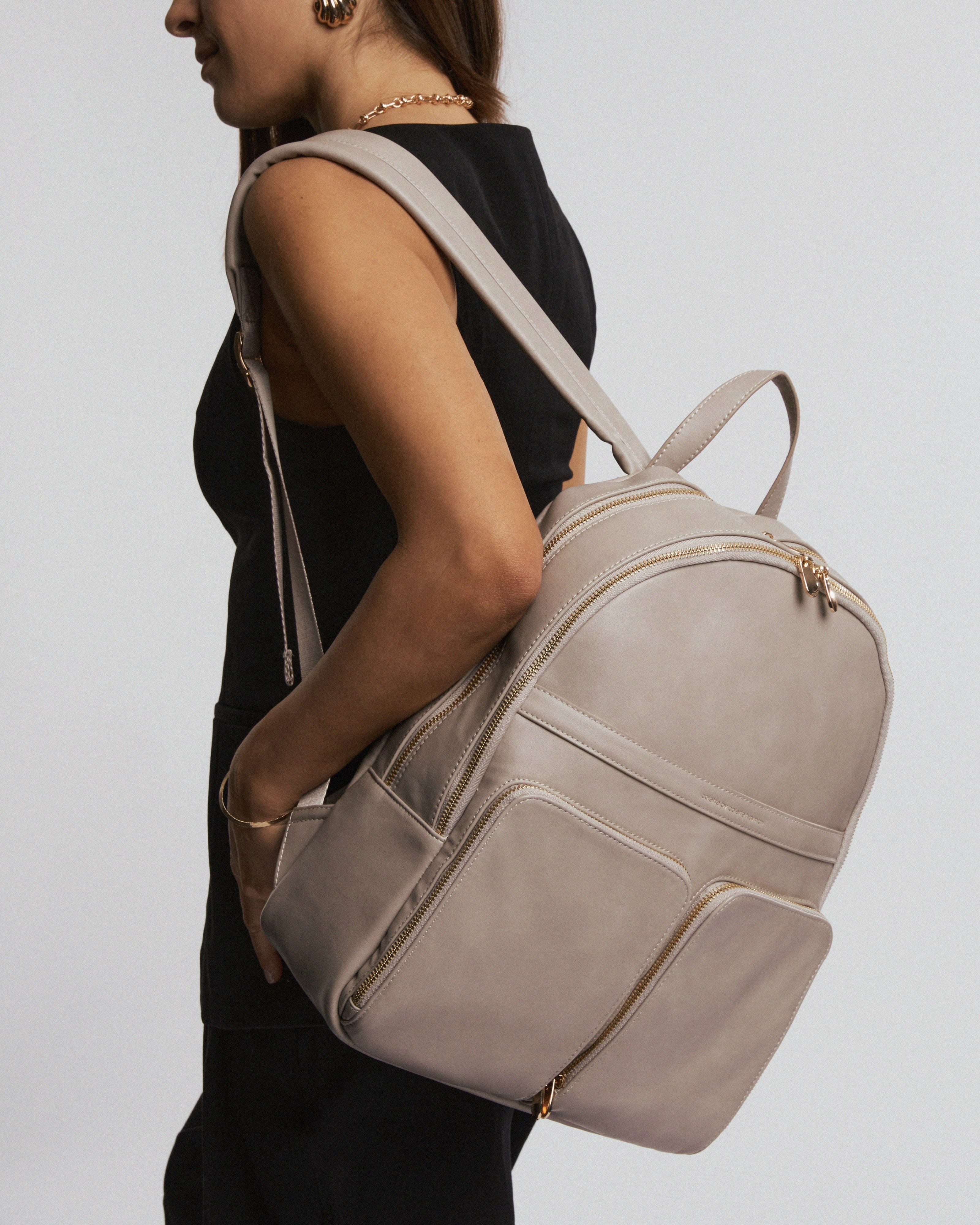 Taupe Ria Tech Bag Backpack