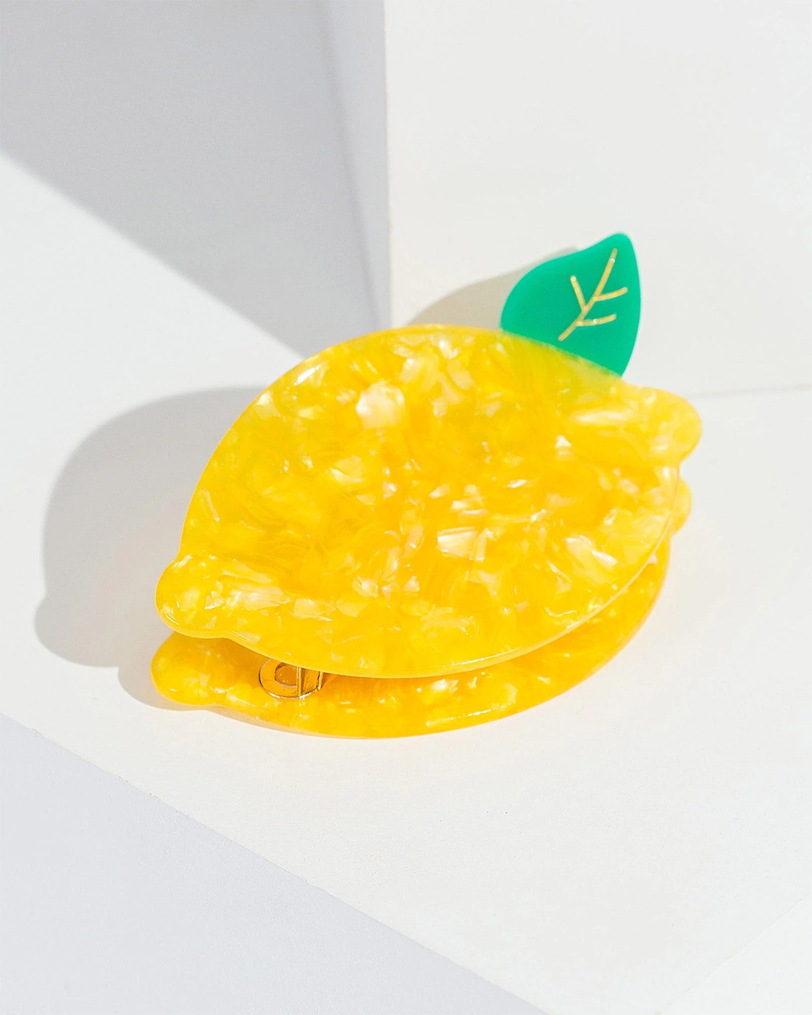 Yellow Lemon Claw Clip