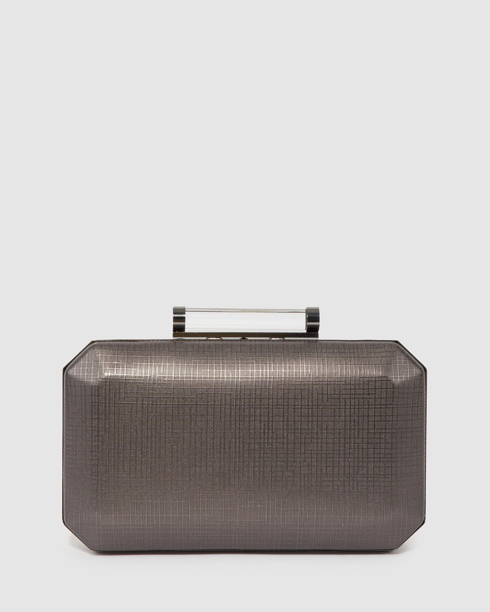 Grey Chiara Clutch Bag