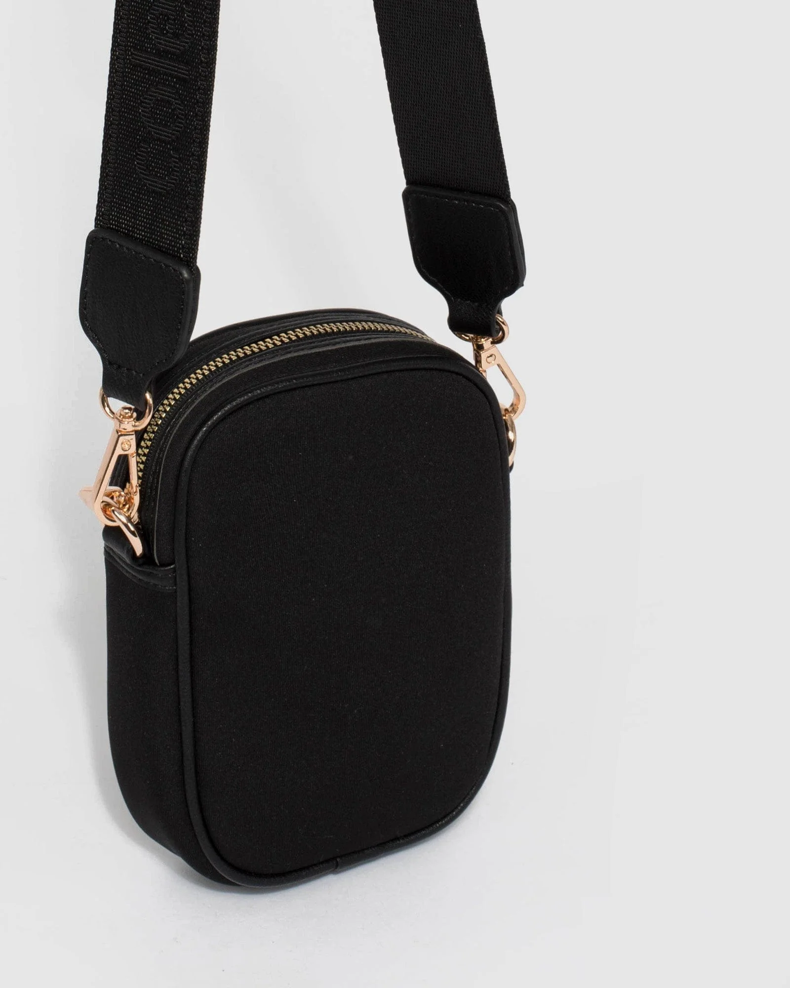Black Minjee Phone Crossbody Bag