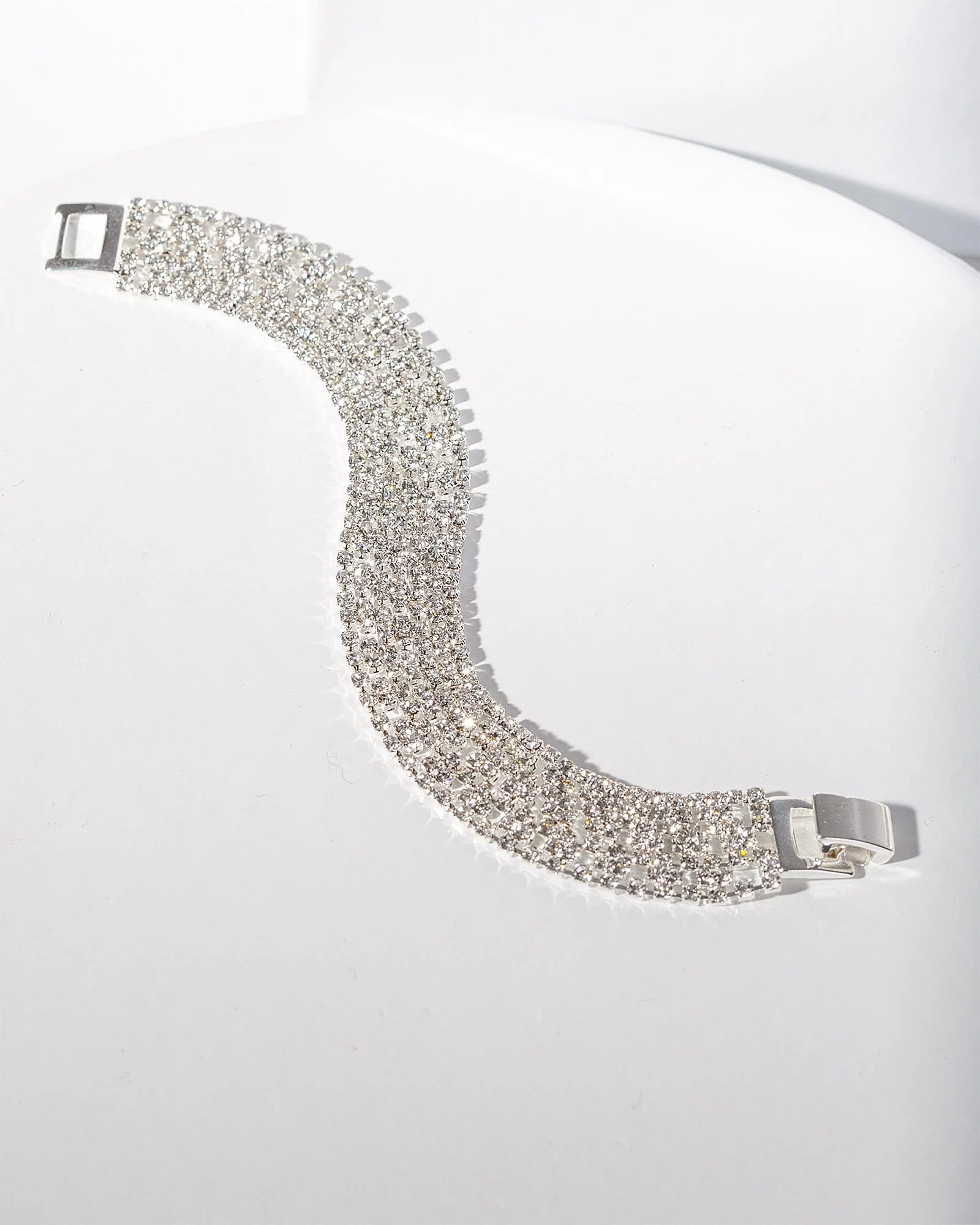 Crystal Wide Band Bracelet
