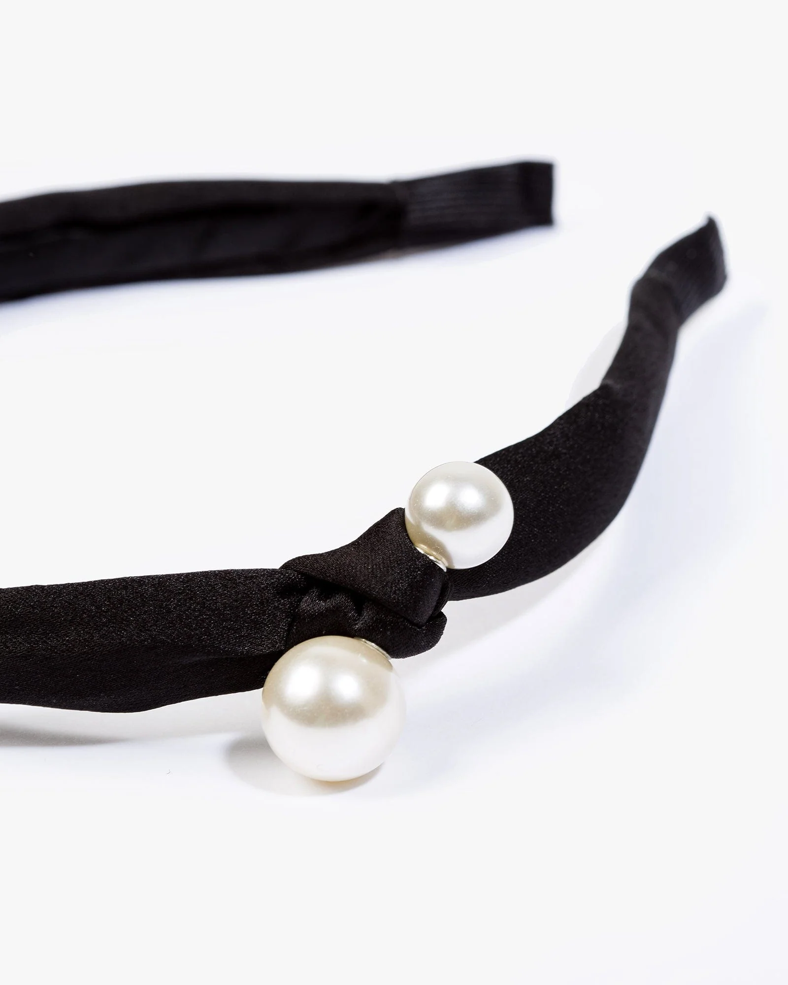 Black Pearl Knot Detail Headband