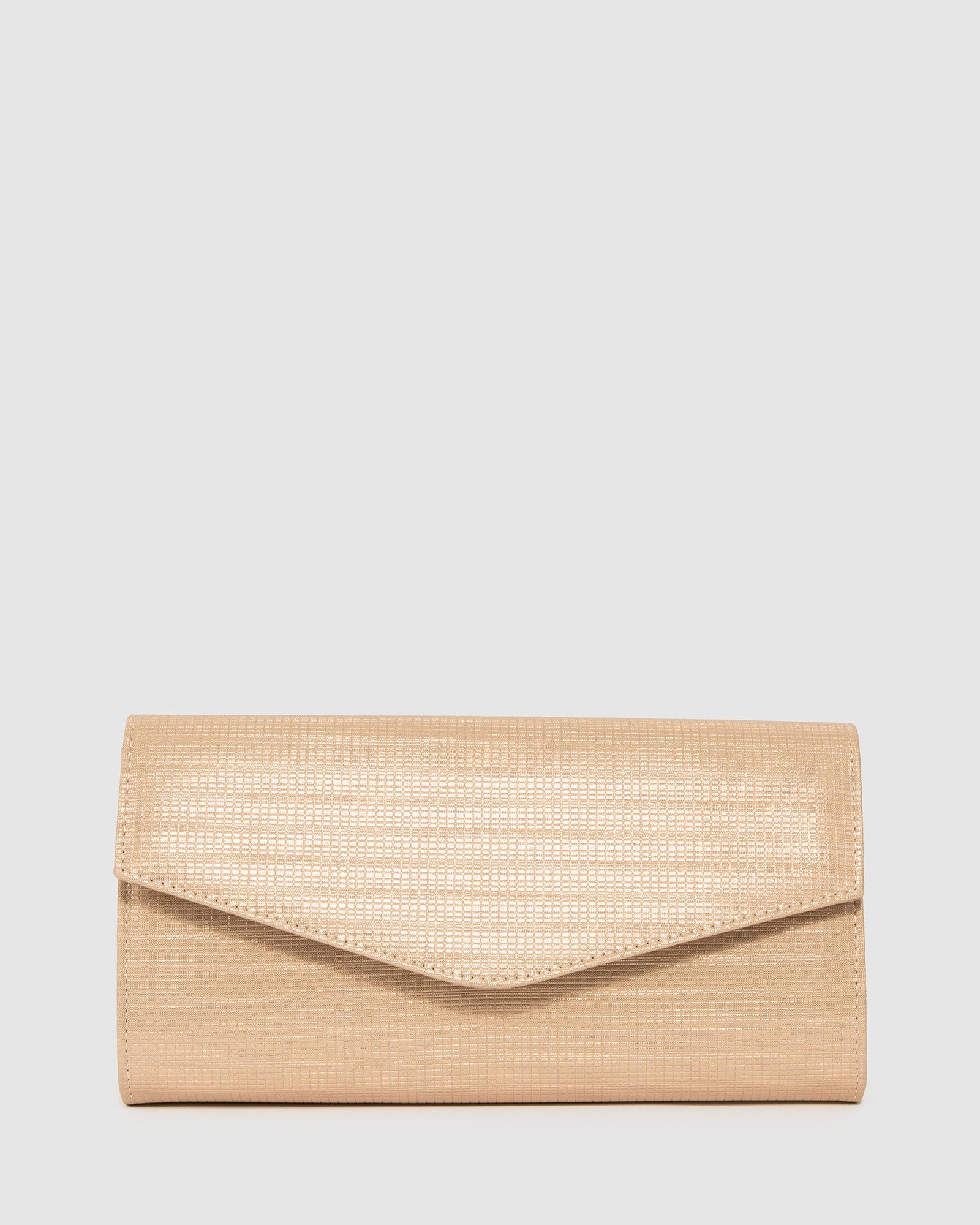 Rose Gold Breena Envelope Clutch Bag