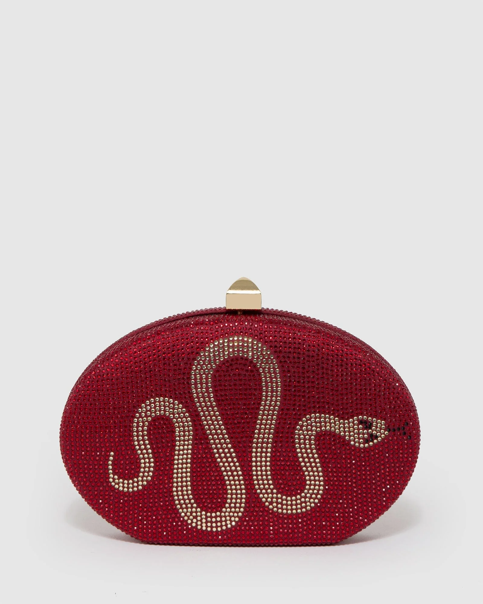 Red Gracie Snake Clutch Bag