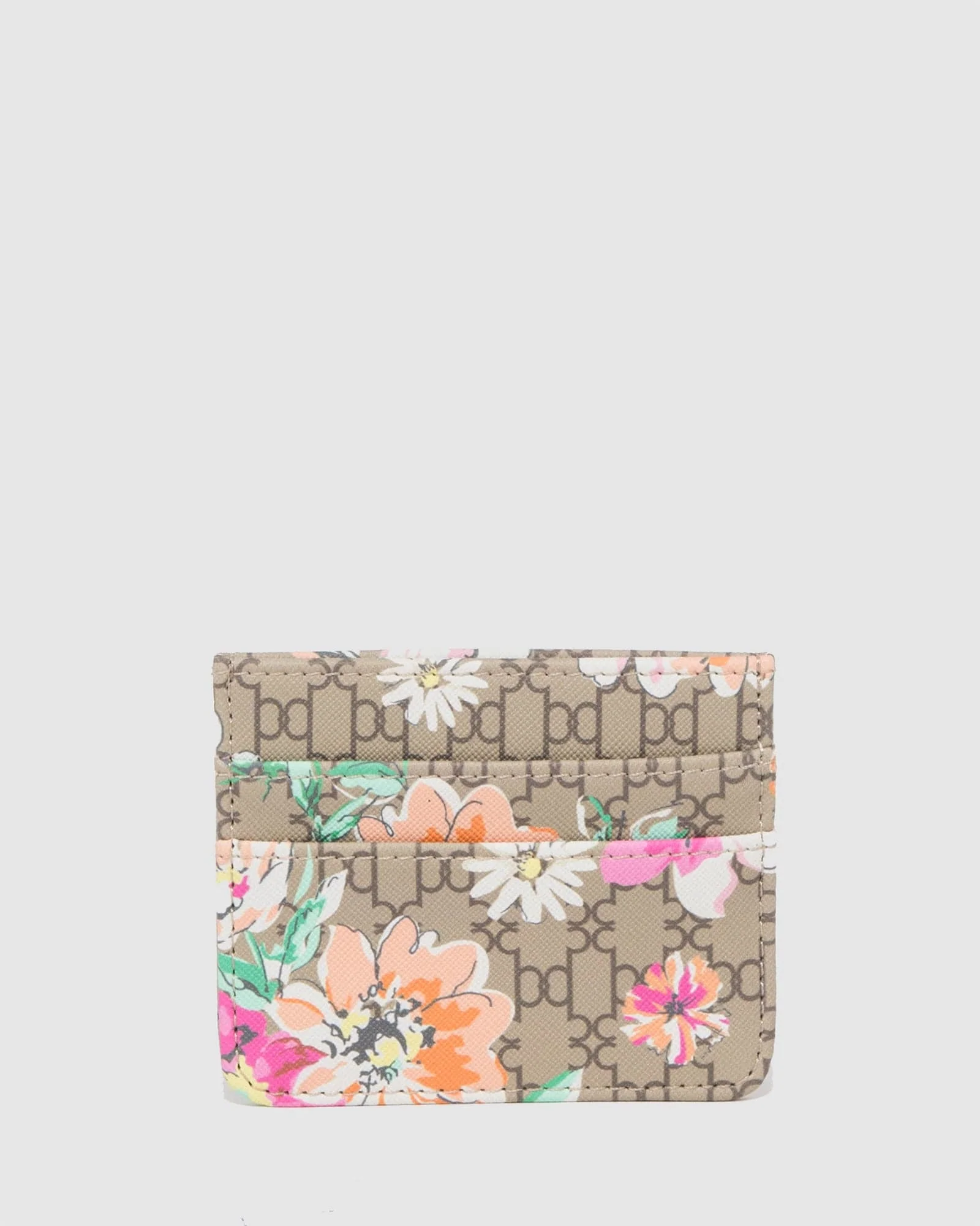 Floral Monogram Chiara Card Purse