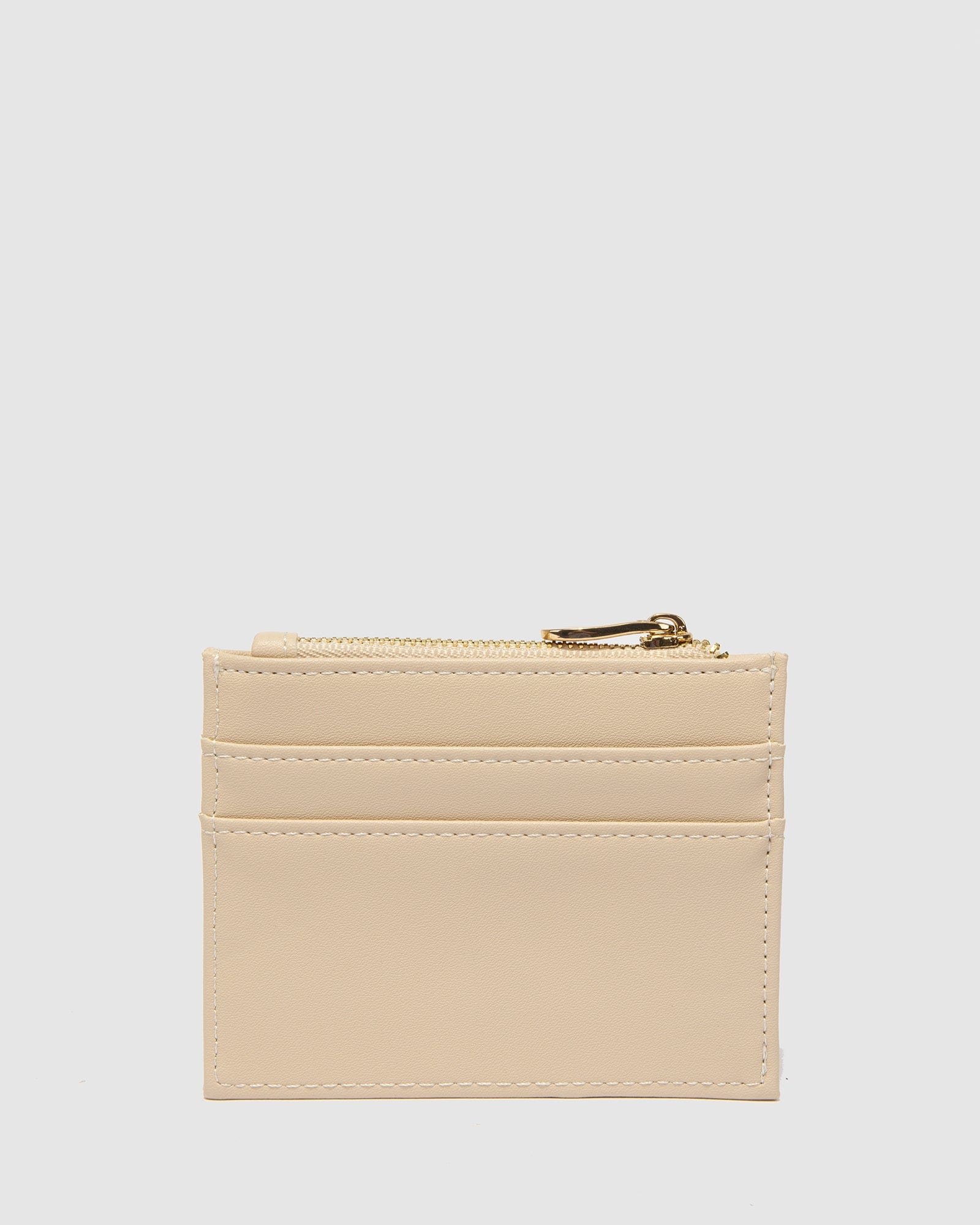 Natural Chiara Zip Top Purse