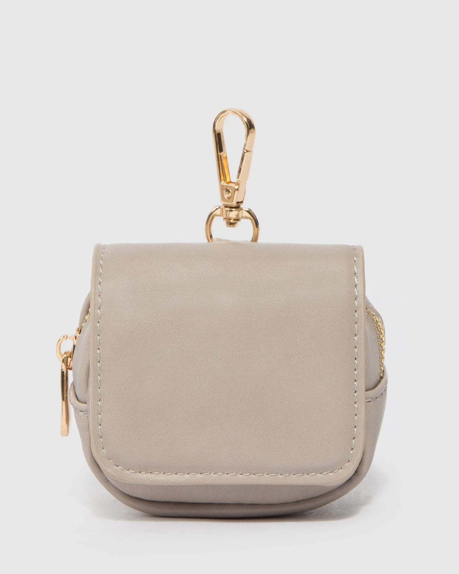 Taupe Della Keyring Pouch