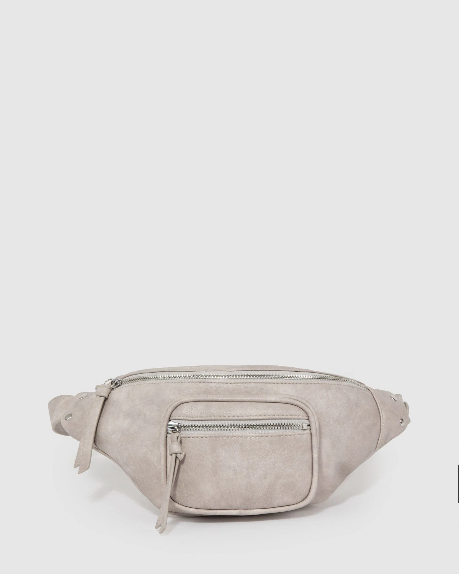 Grey Karla Zip Bum Bag