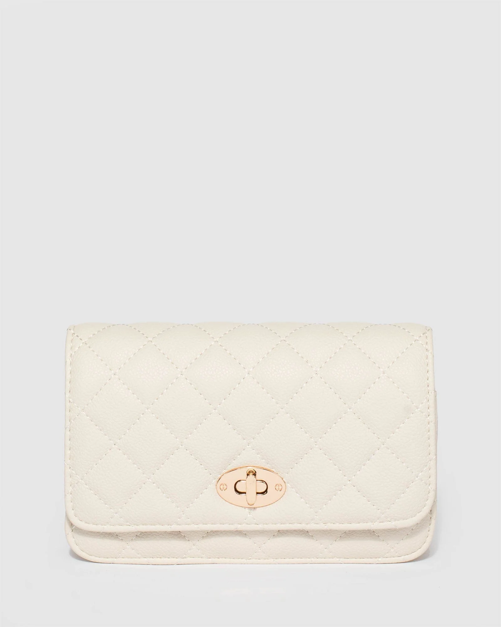 Ivory Eboni Quilted Crossbody Bag