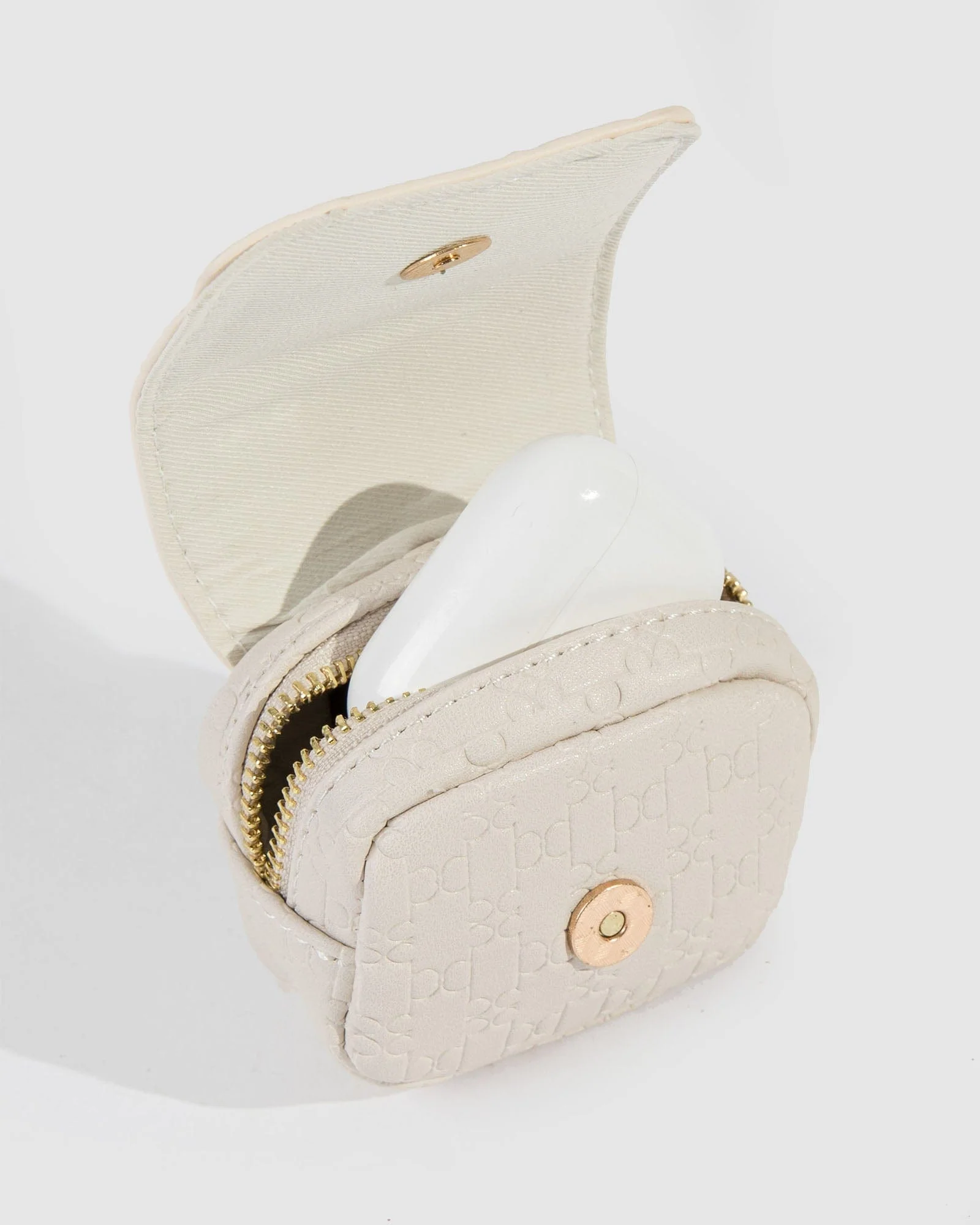 Ivory Della Keyring Pouch