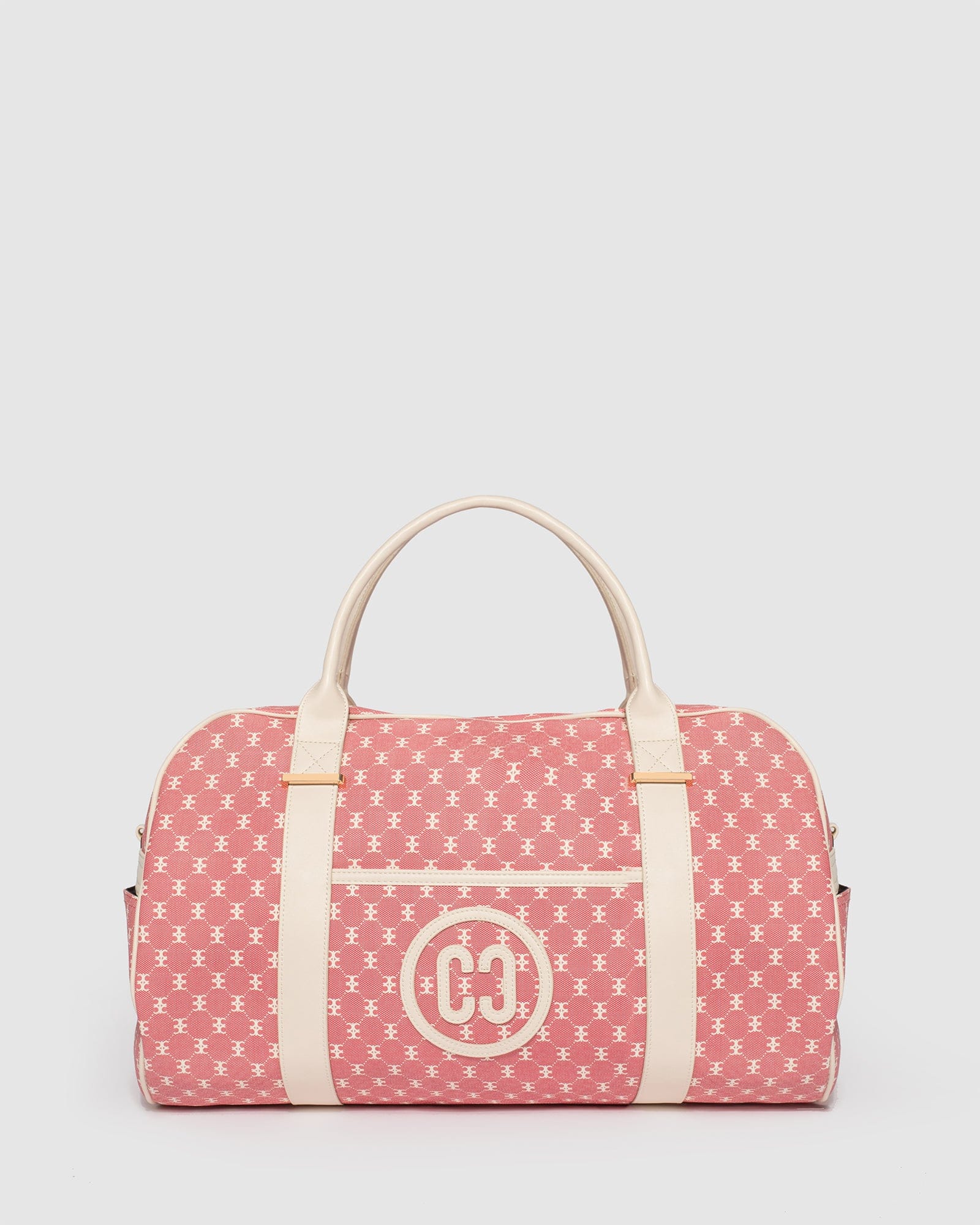 Red Monogram Weekender Bag