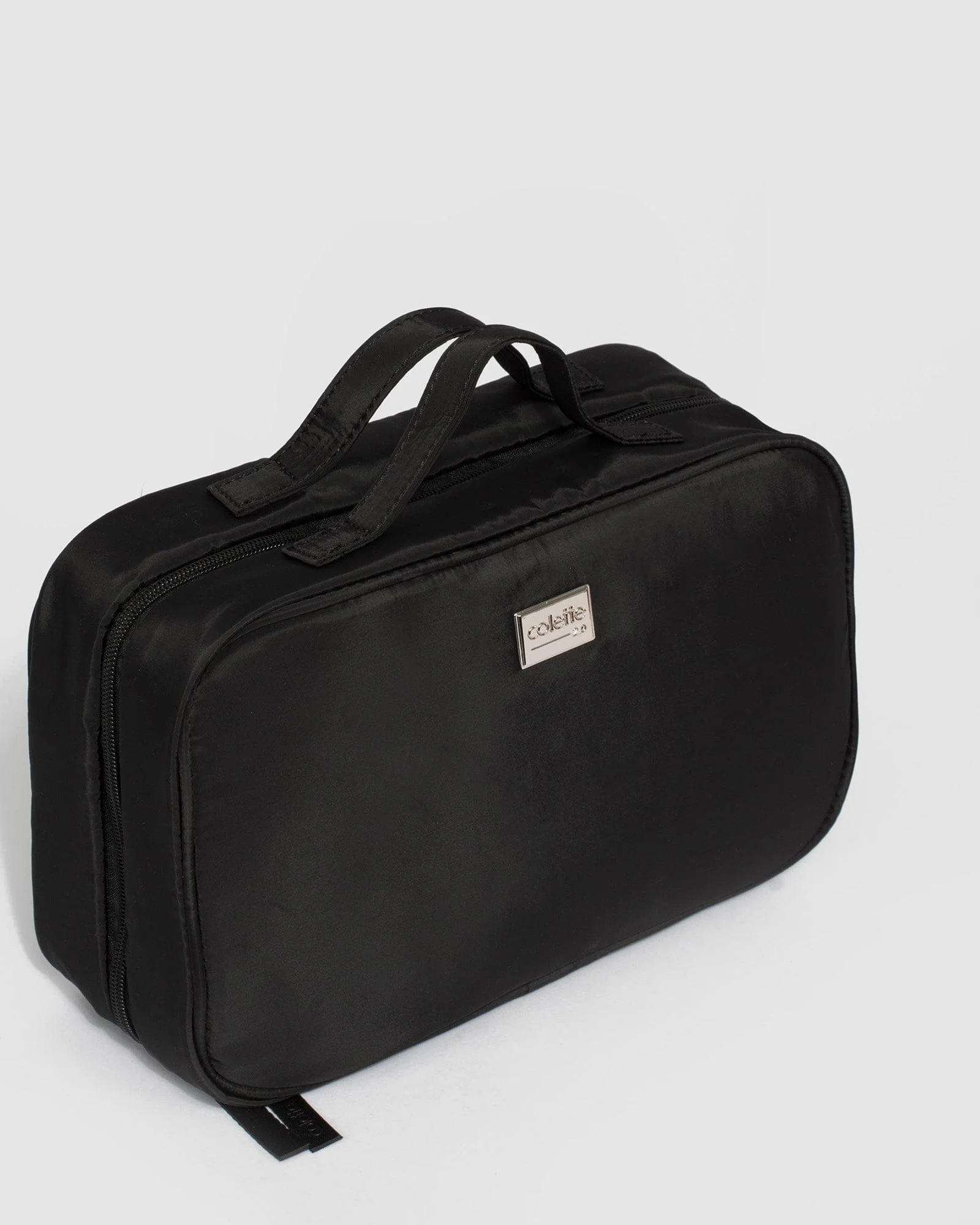 Fold Out Black Cosmetic Case