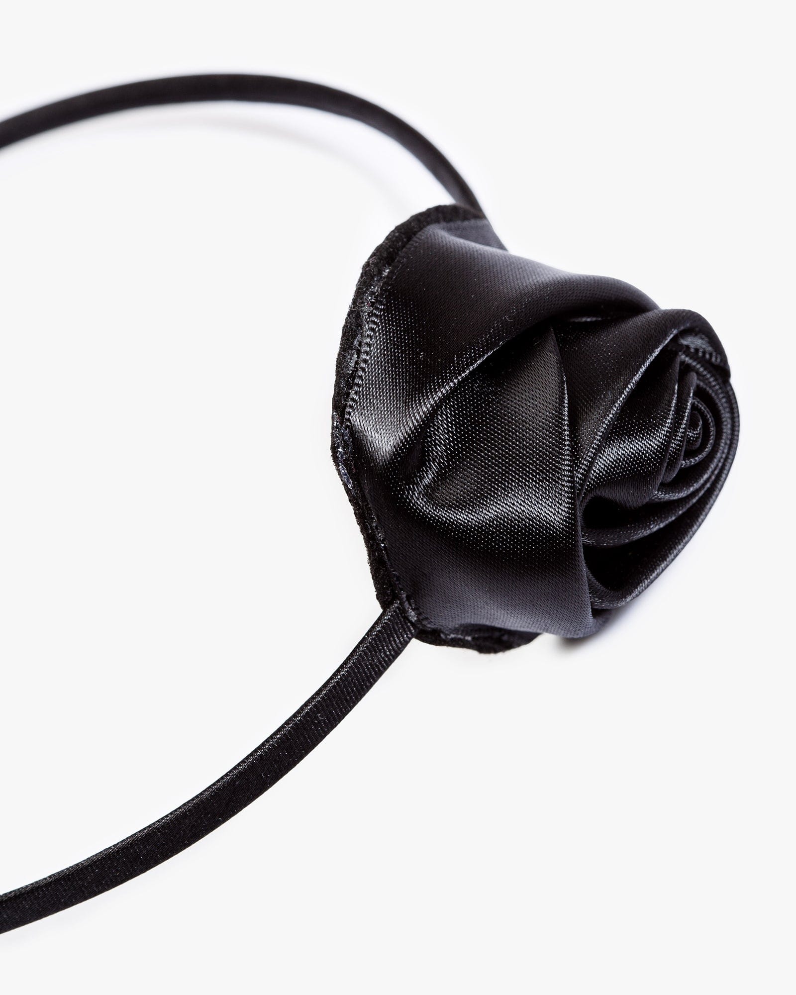 Black Rosette Detail Headband
